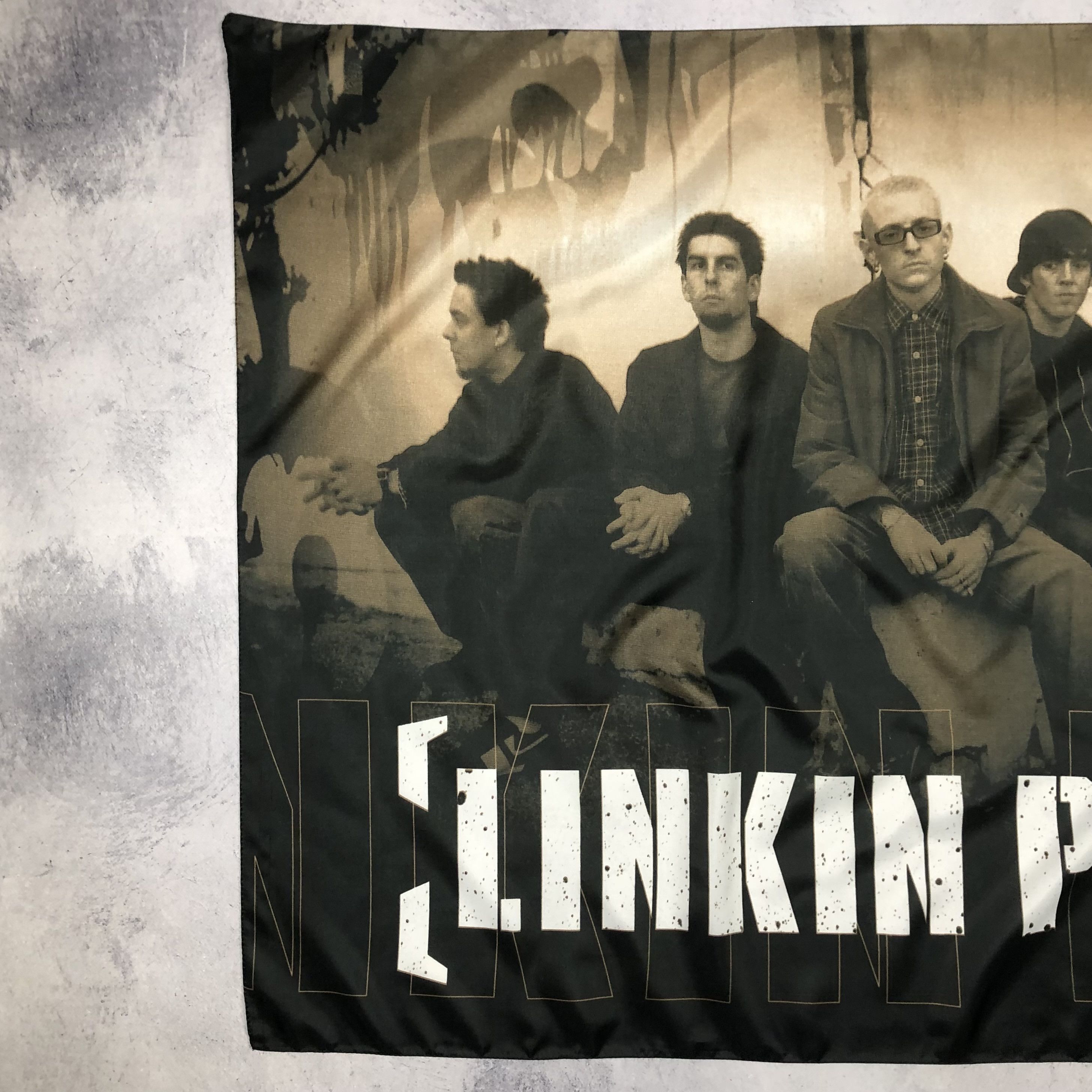 Band Tees 2003 Linkin Park Flag Poster Wallpaper Size ONE SIZE - 6 Thumbnail