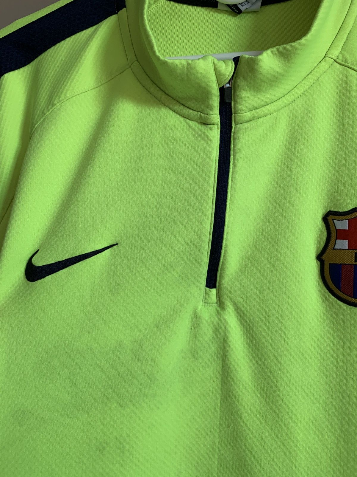 Nike Barcelona 1/3 Zip Football Pullover Sweatshirt Nike Soccer Size US XXL / EU 58 / 5 - 12 Thumbnail