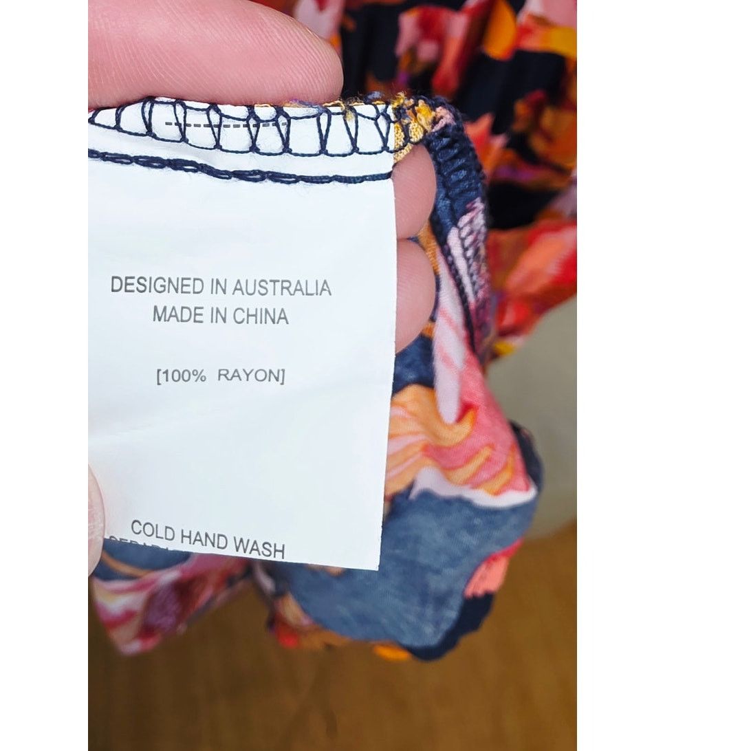 Other Petal & Pup Floral Midi Dress Womens Medium Belted boho Size M / US 6-8 / IT 42-44 - 9 Thumbnail