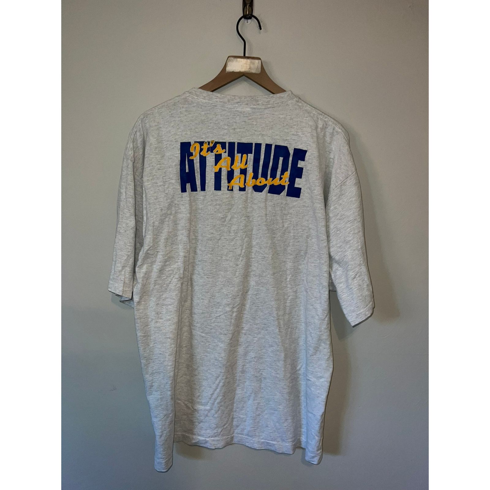 Riddell Vintage Pioneer Pride Shirt Gray School 90s Tee VTG 2XL Size US XXL / EU 58 / 5 - 5 Thumbnail