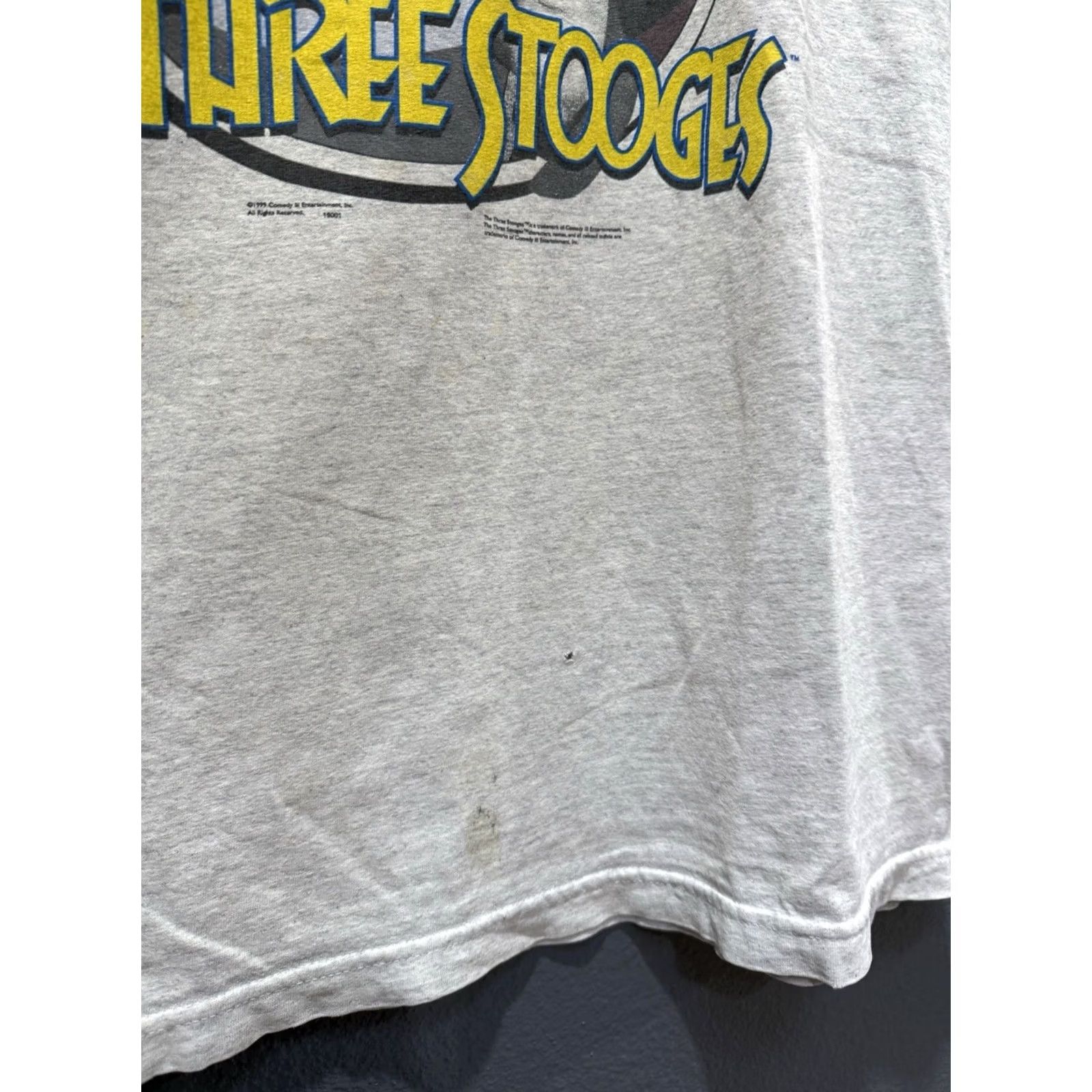 Delta VINTAGE The Three Stooges Pokeymen Gray Tee Shirt XL 90s Mens Size US XL / EU 56 / 4 - 5 Thumbnail