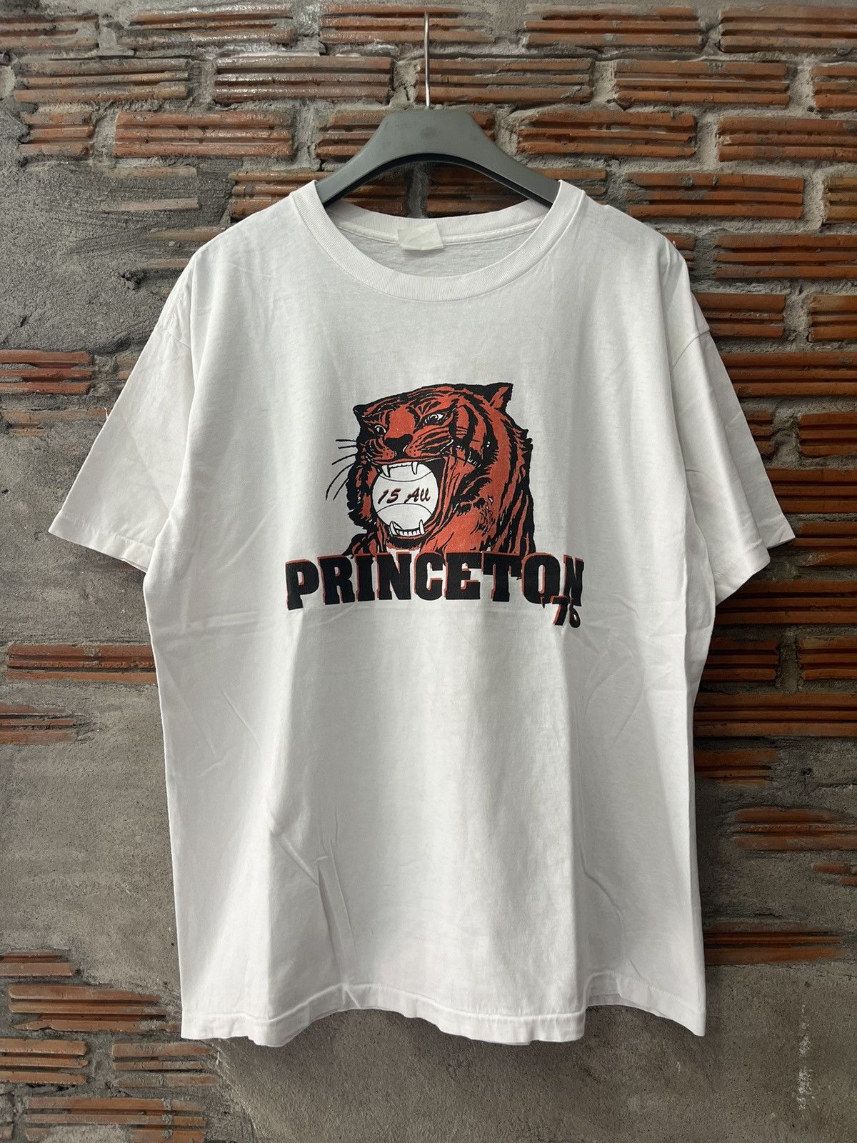 MLB Vintage PRINCETON Tiger 76’s University Baseball Tshirt Size US XL / EU 56 / 4 - 2 Thumbnail