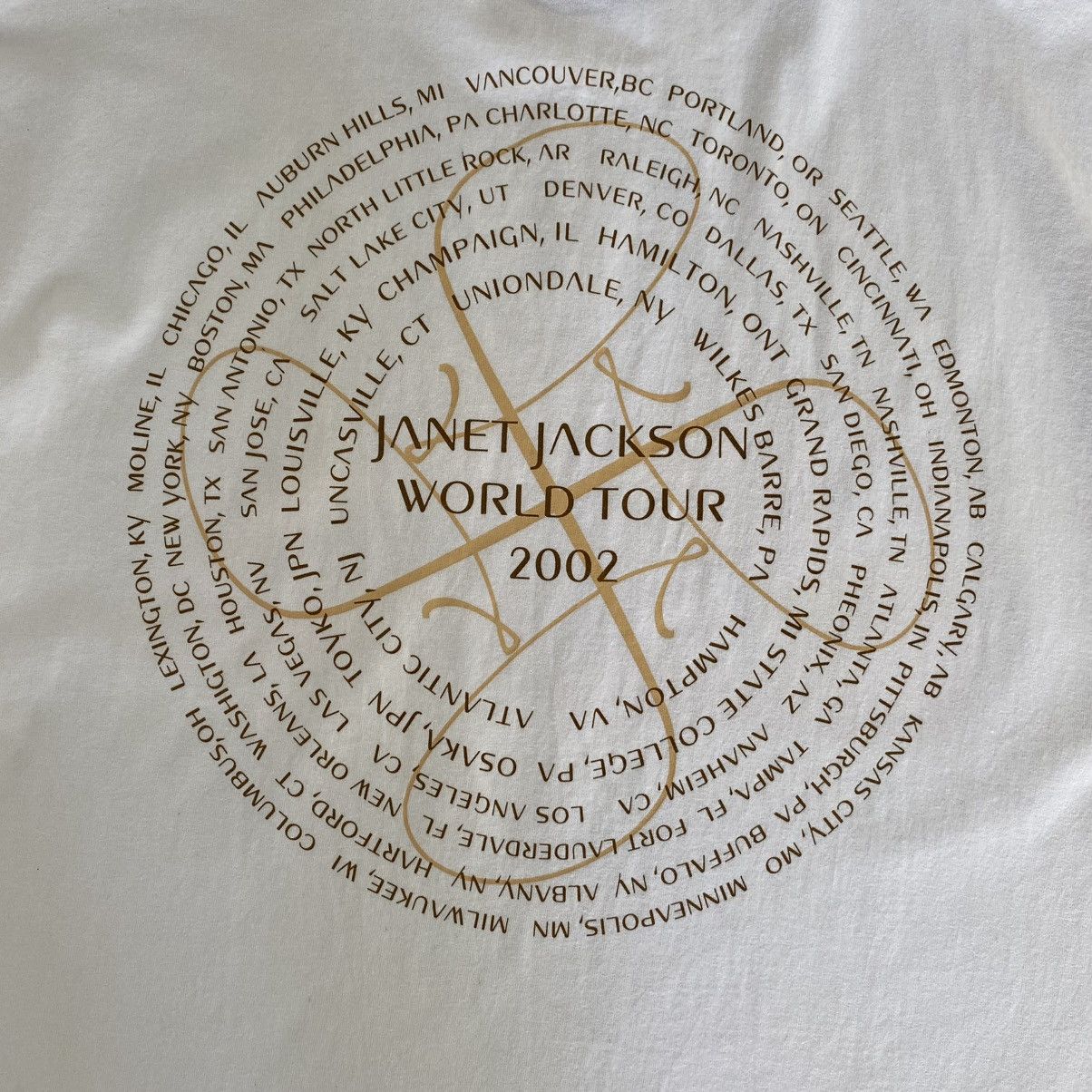 Rap Tees Vintage 2001 Janet Jackson Tour Promo Graphic Tee Size US XXL / EU 58 / 5 - 11 Thumbnail