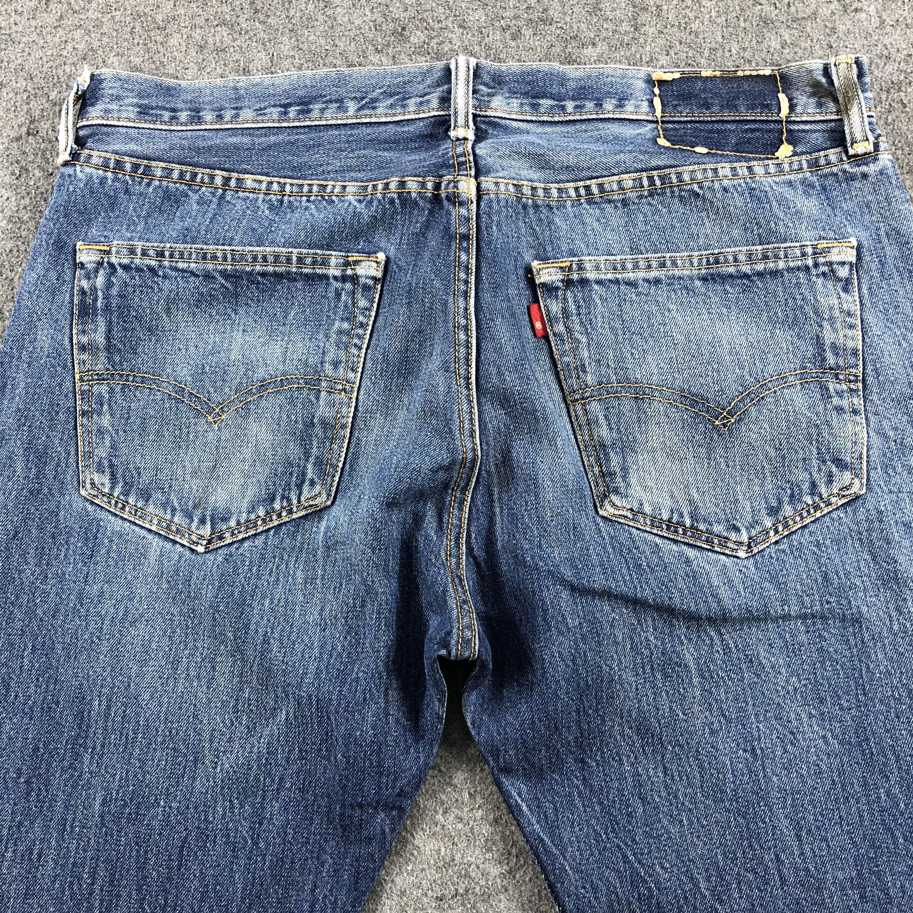 Levi's Vintage Blue Wash Levis 501 Jeans-J1444 Size US 37 - 4 Thumbnail