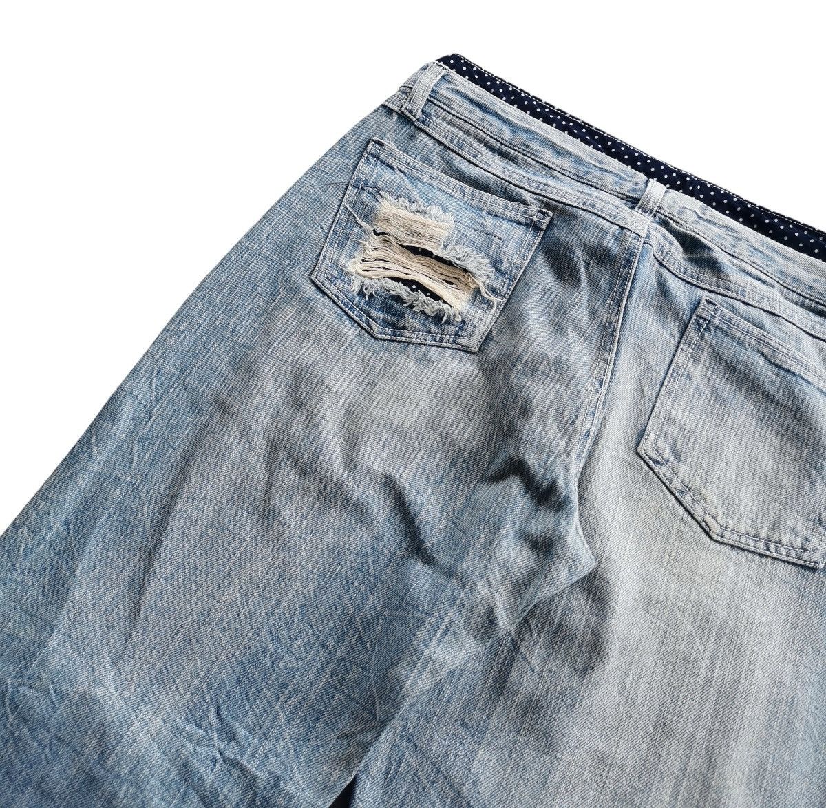 5351 POUR LES HOMMES Avantgarde Clawmark Distressed Denim Jeans - Size 30 Size US 30 / EU 46 - 6 Thumbnail