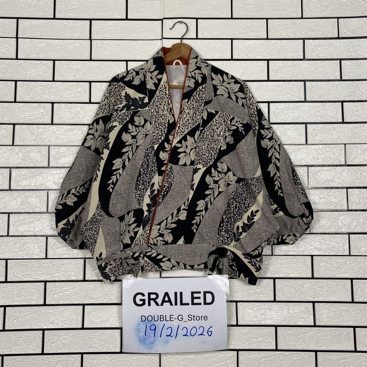 Japanese Brand 📌Vintage Bomber Jacket Over Print Leaf Unbrand Issey Miyake Size US M / EU 48-50 / 2 - 1 Thumbnail