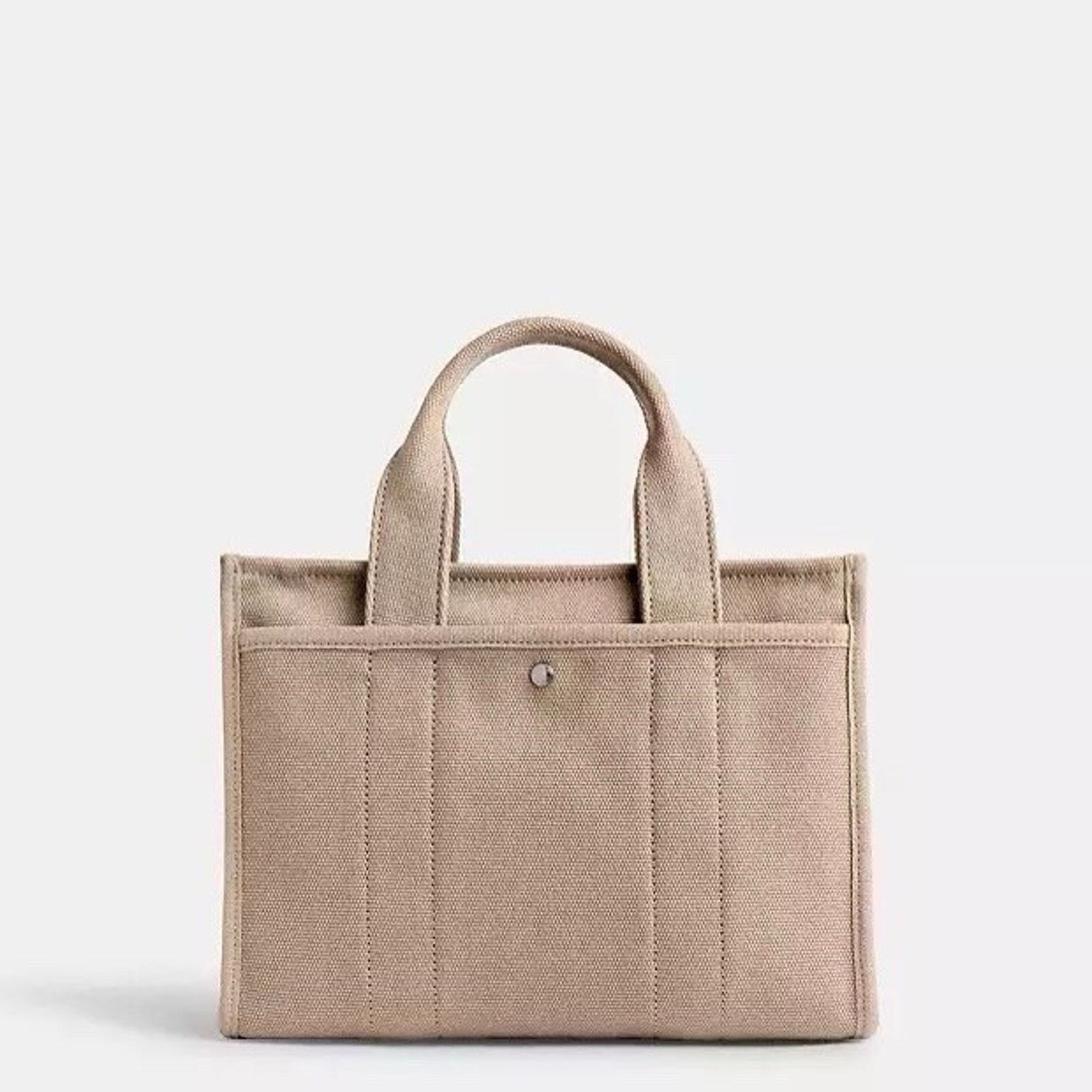 Coach NWT COACH Beige Tote Bag Shoulder Bag CP164 Silver/Dark Size ONE SIZE - 8 Thumbnail