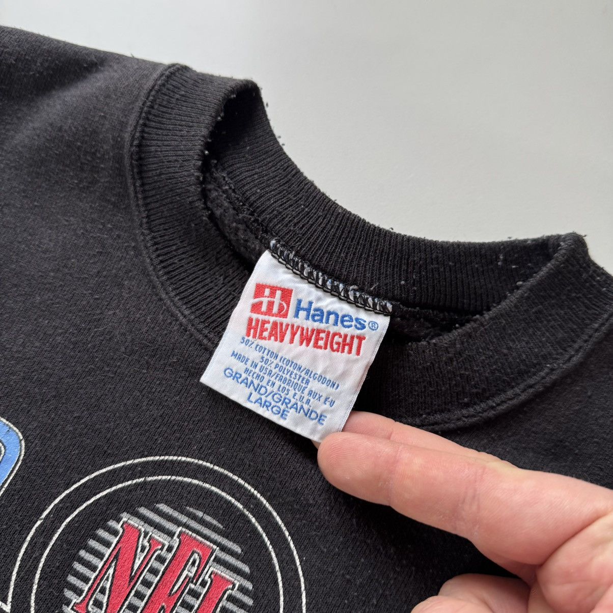 NFL × Vintage Vintage Houston Oliers 1993 NFL Sweatshirt 90s RARE Hanes Size US L / EU 52-54 / 3 - 4 Thumbnail