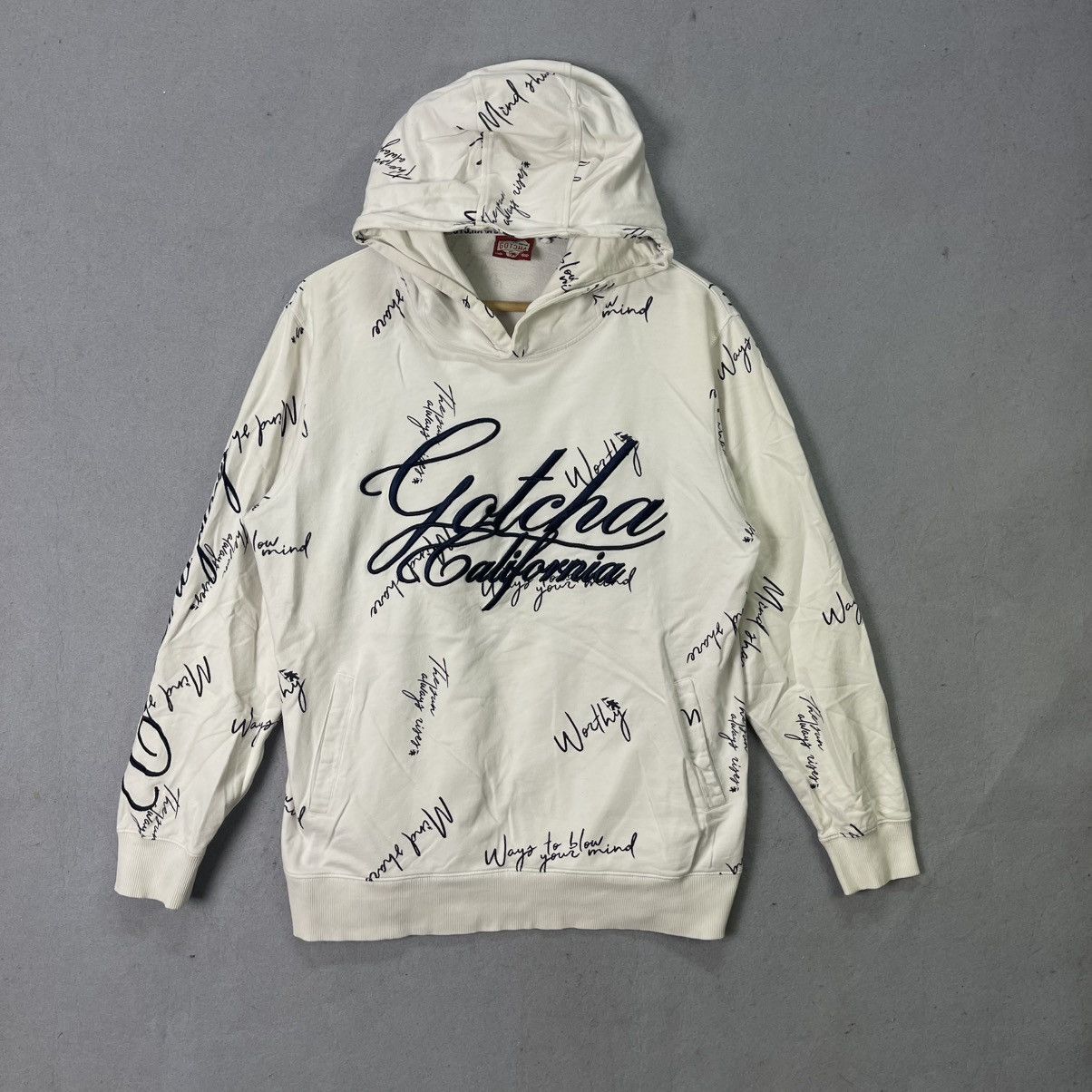 Gotcha Gotcha California All-Over Script Logo Hoodie Size US L / EU 52-54 / 3 - 1 Thumbnail