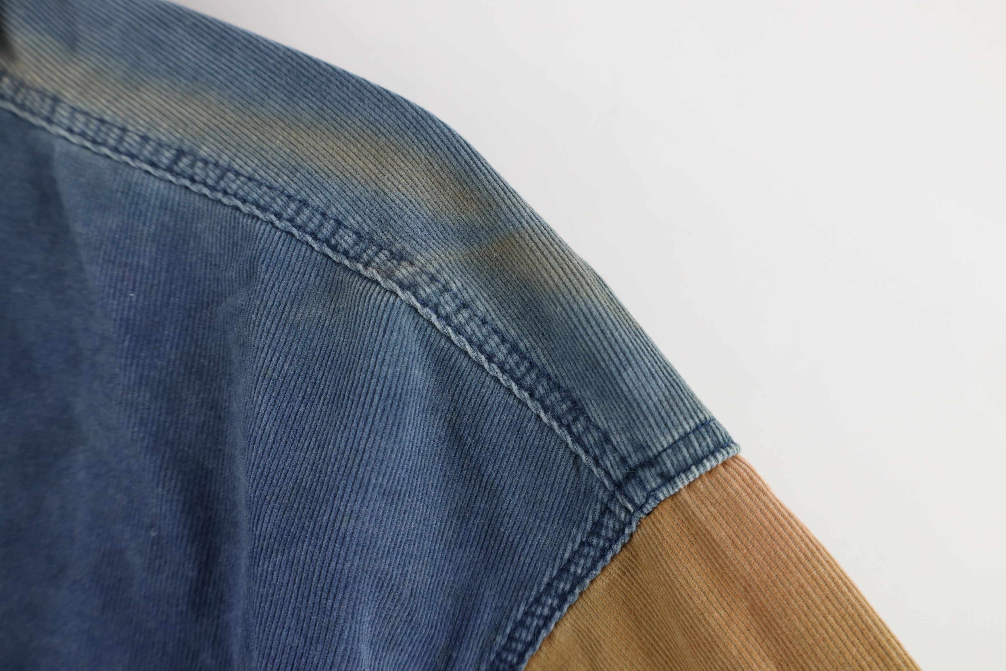 Vintage Deadstock Vintage 90s Streetwear Block Corduroy Button Shirt Size S / US 4 / IT 40 - 7 Thumbnail