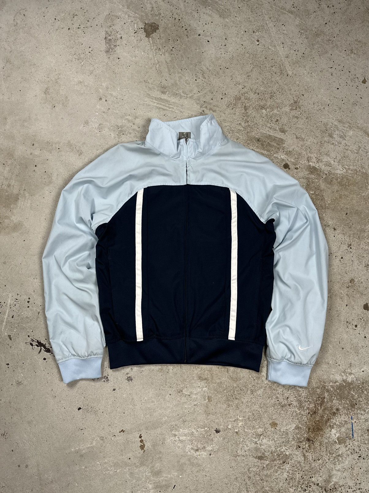 Nike × Vintage Vintage Y2K Nike Baby Blue Track Jacket Swoosh rare Size US S / EU 44-46 / 1 - 1 Thumbnail