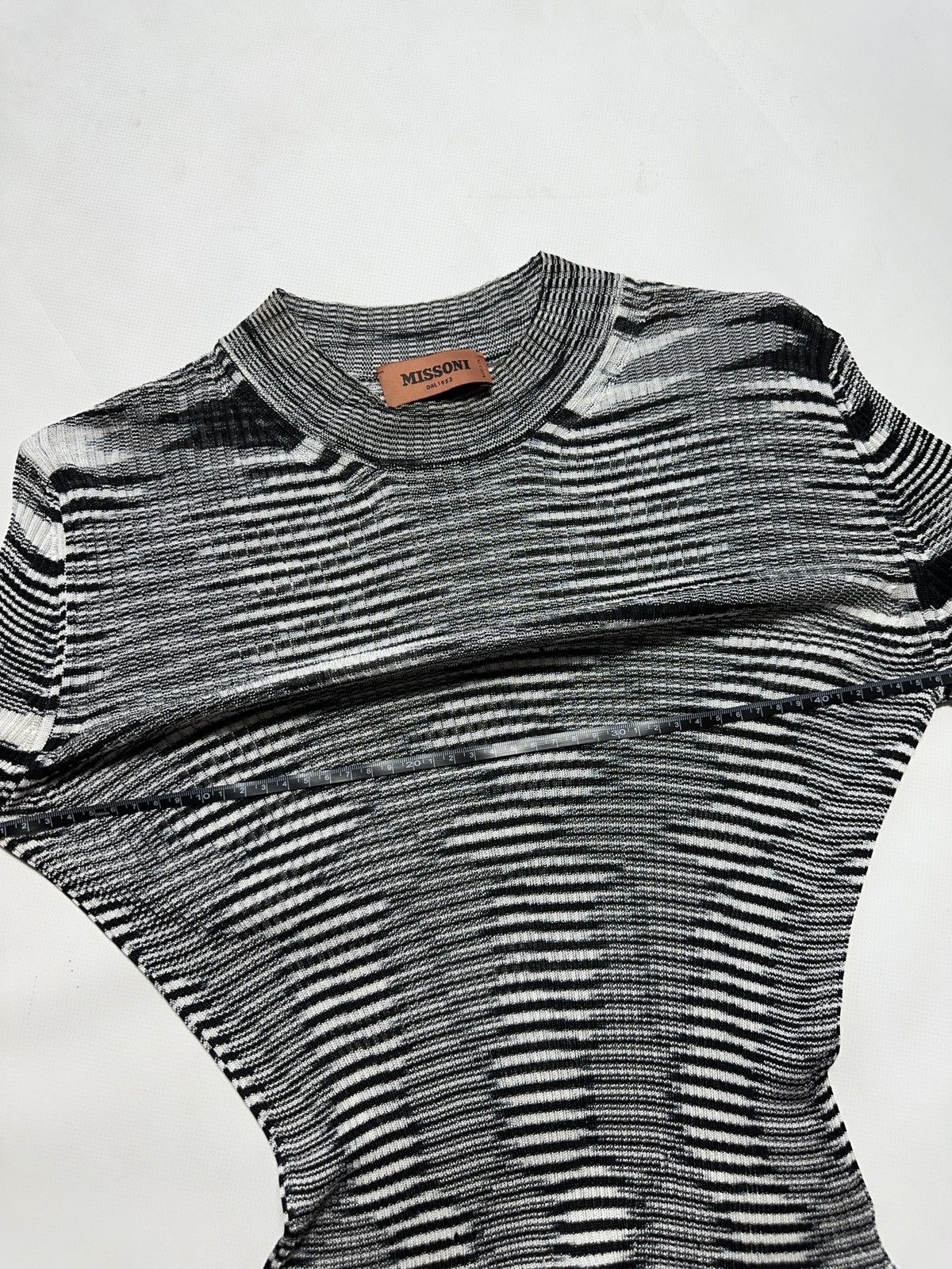Missoni Missoni Viscose Zebra Pattern Stretchy Mesh Top Size M / US 6-8 / IT 42-44 - 10 Thumbnail