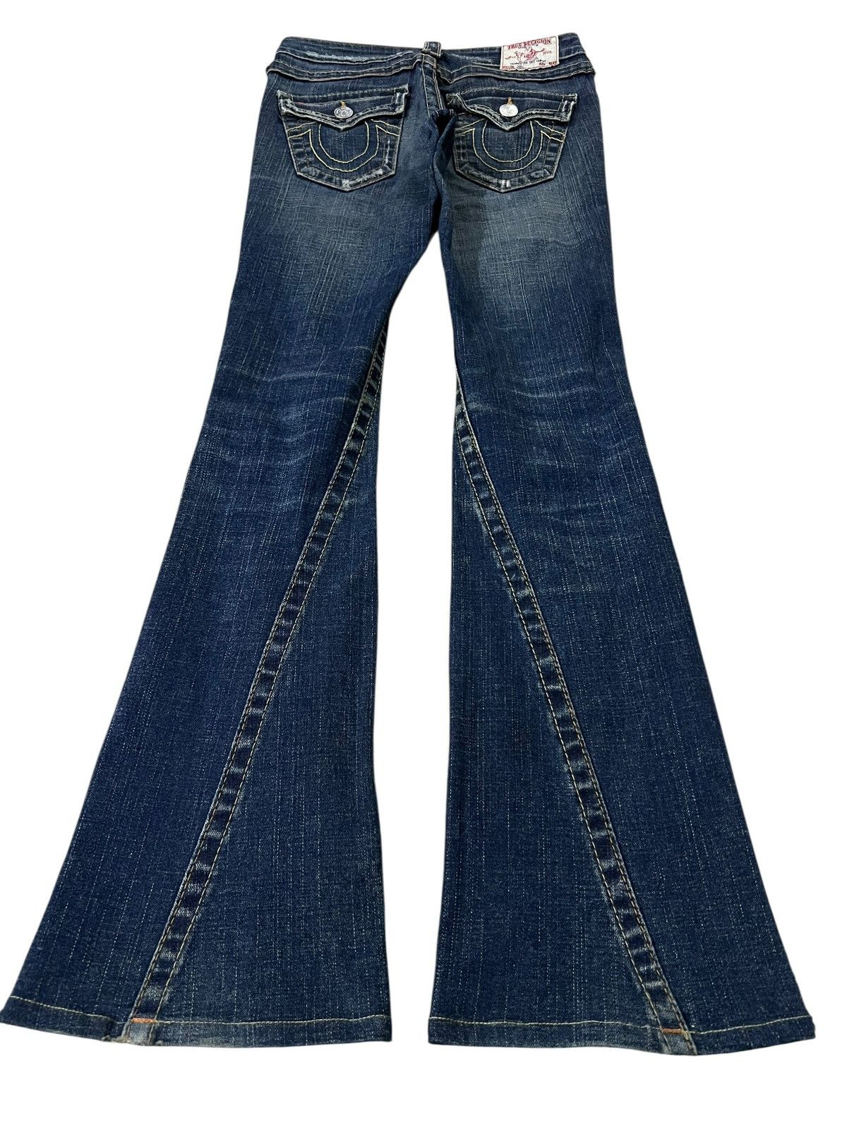 True Religion Flare Jean True Religion Twist Leg Distress Jean Size 27" / US 4 / IT 40 - 12 Thumbnail