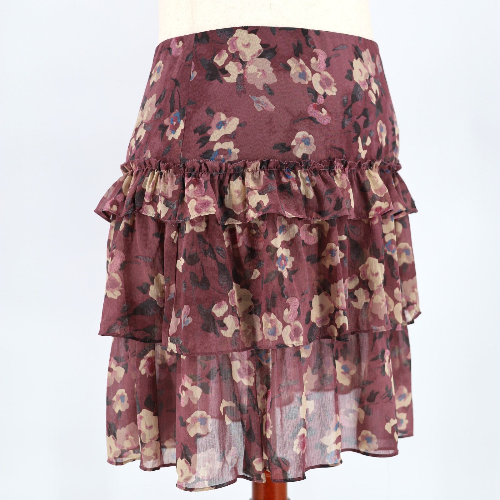 Ralph Lauren Ralph Lauren Women Purple Tiered A-line Skirt Plus Size 18 Size 40" / US 18 - 4 Thumbnail