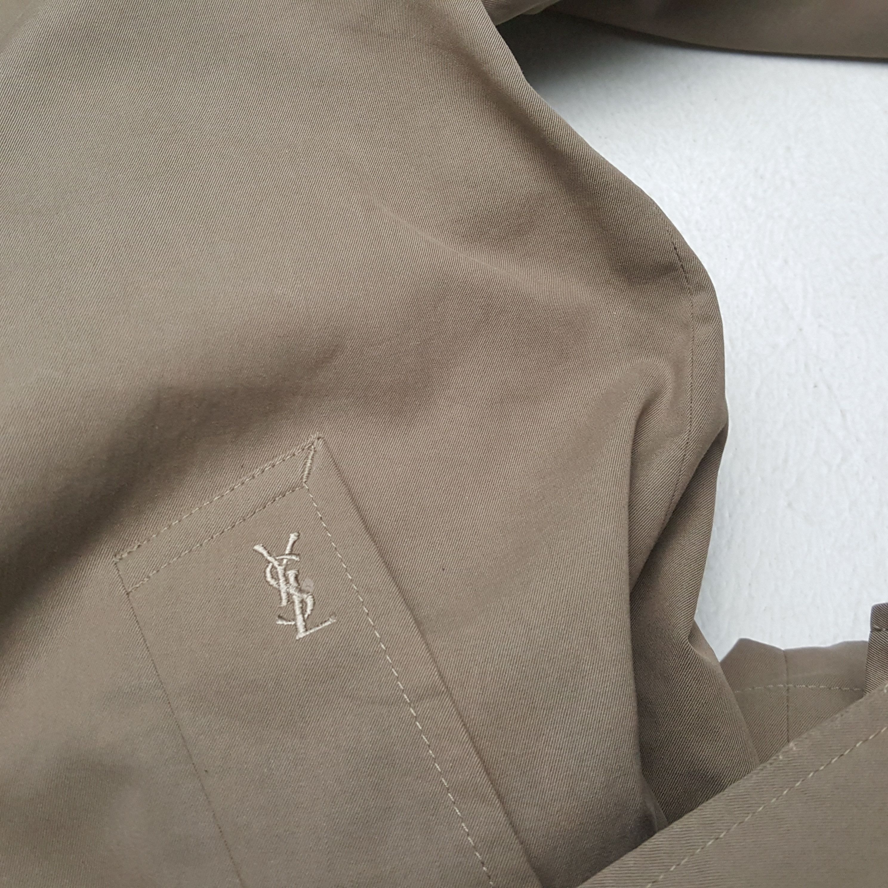 Yohji Yamamoto YVES SAINT LAURENT Luxury Brand Trench Coat Jacket Size US L / EU 52-54 / 3 - 8 Thumbnail