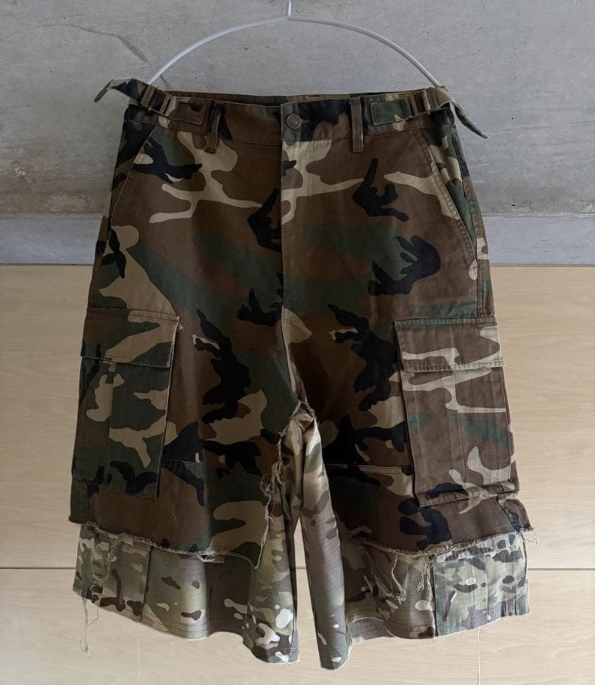 PROJECT G/R Project GR x Murd333r layered cargo shorts | Grailed