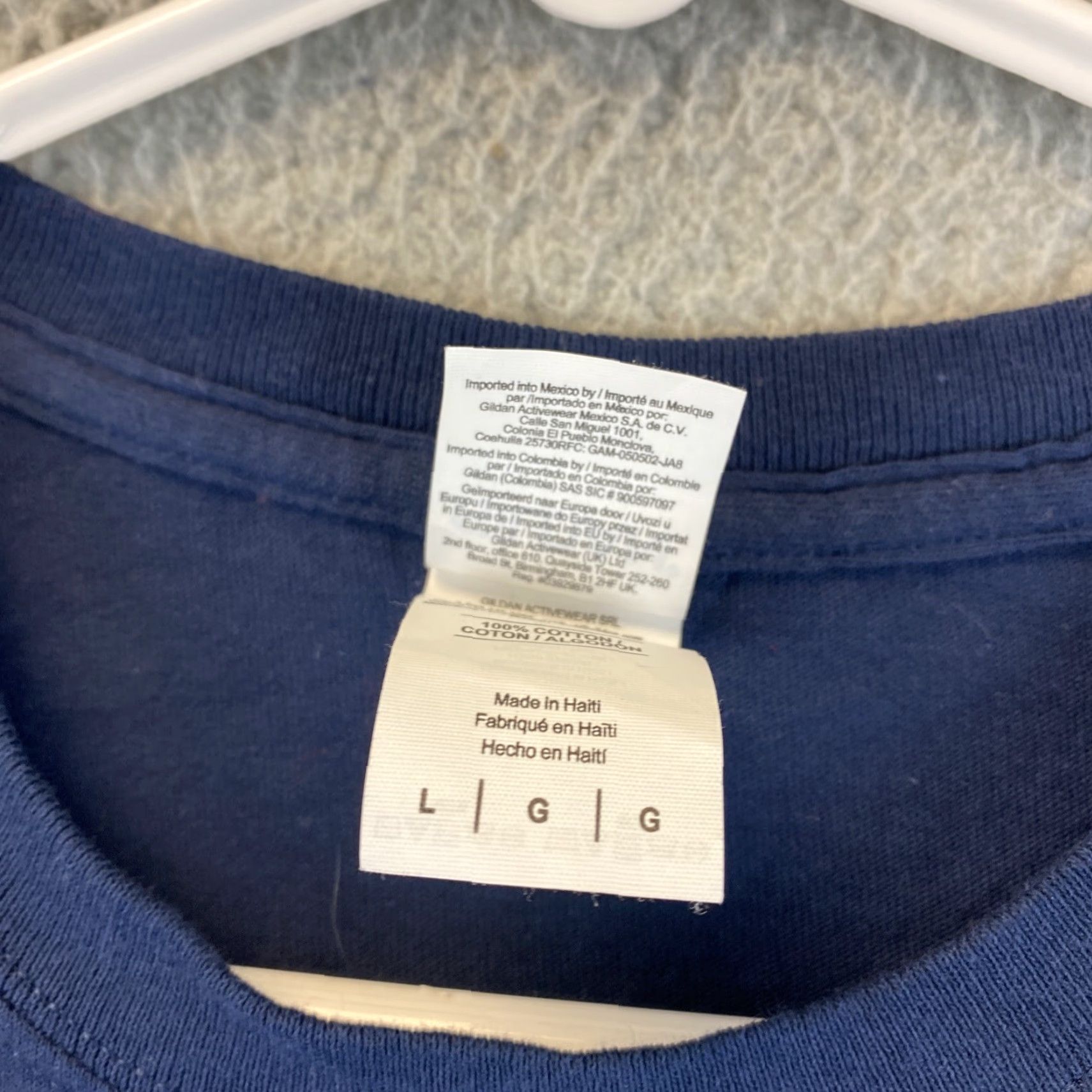 Gildan Gildan Men's Heavy Cotton T-Shirt Navy Blue Racing 81-59 - Regular L - Unisex Adults - Short Sleeve - Basic Tee Size US L / EU 52-54 / 3 - 3 Thumbnail