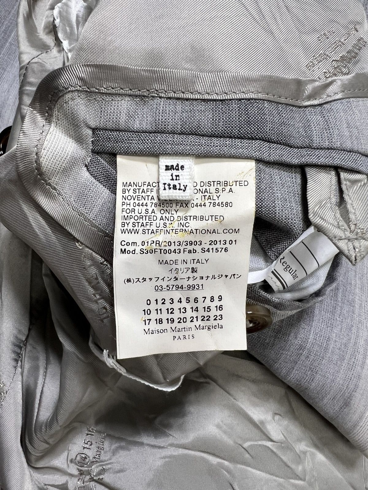 Maison Margiela Maison Margiela - S/S 13’ - Vertical Striped Blazer Size 46S - 15 Thumbnail