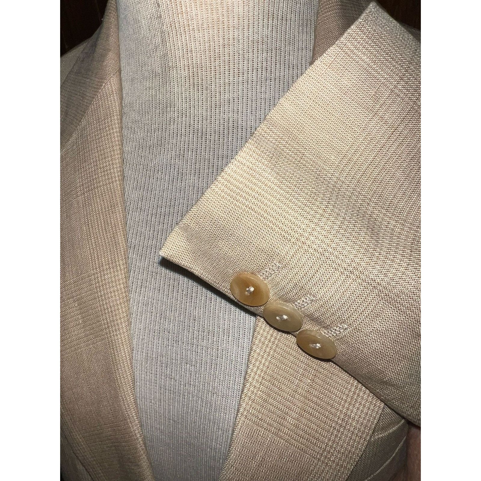 Max Mara Jacket MAX MARA Women Sz. 10 Beige Size L / US 10 / IT 46 - 3 Thumbnail