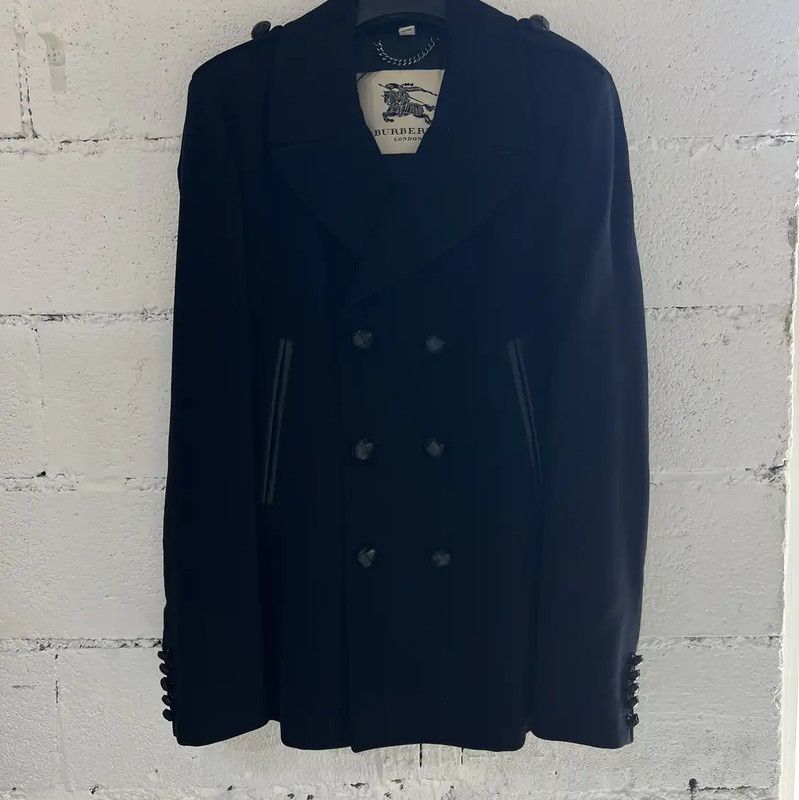 Burberry Burberry Black Wool Blend Men's Coat Size US XL / EU 56 / 4 - 1 Thumbnail