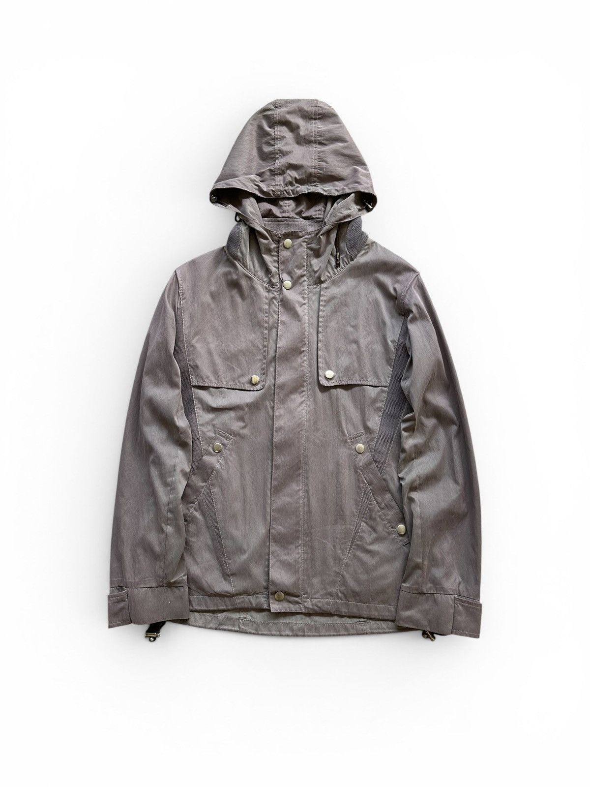 Japanese Brand 00's And A light paneled glossy zipper jacket Size US M / EU 48-50 / 2 - 5 Thumbnail