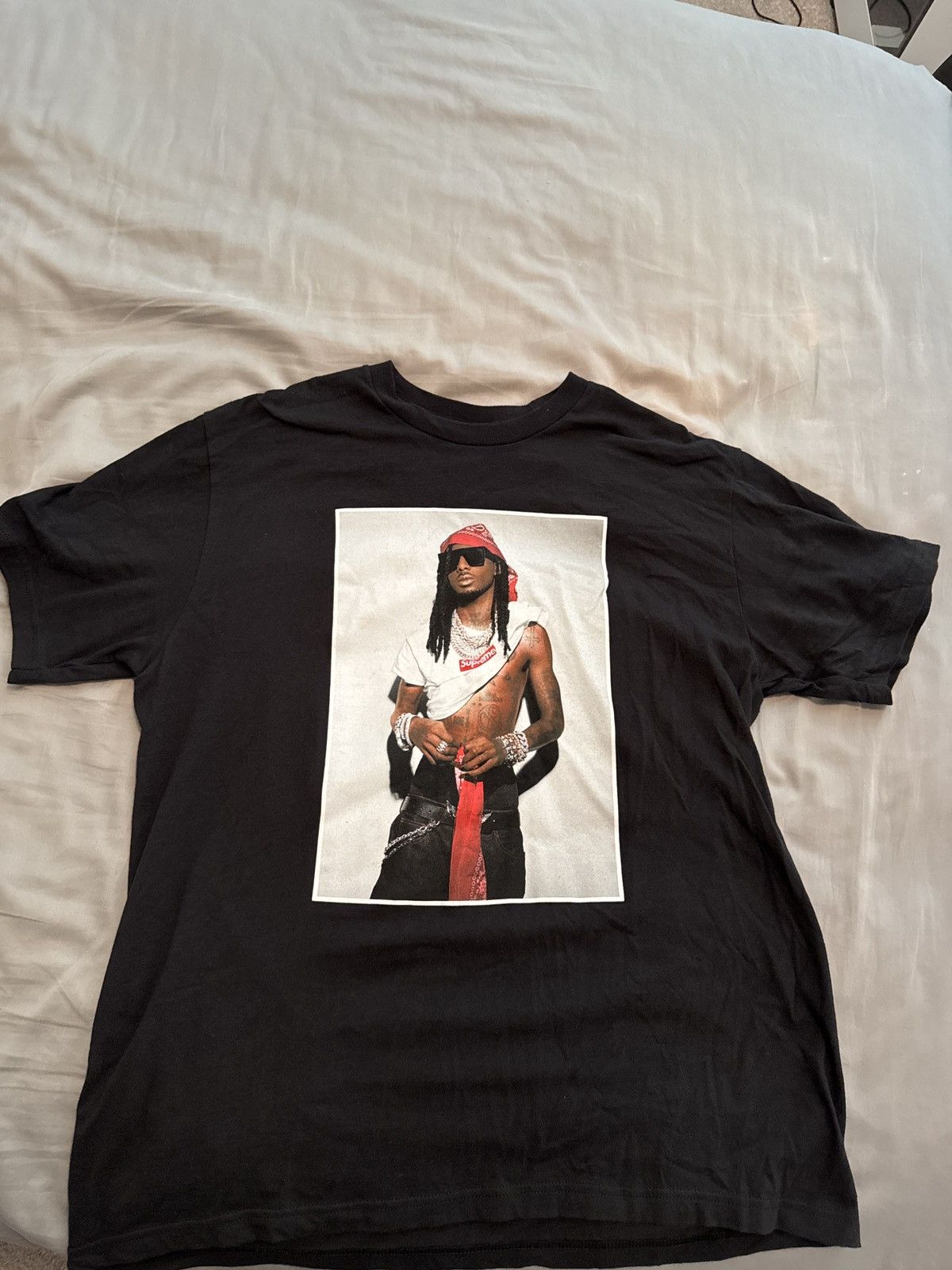Supreme Playboi Carti Tee Black シュプリーム Supreme Playboi Carti Tee (FW25) - $54