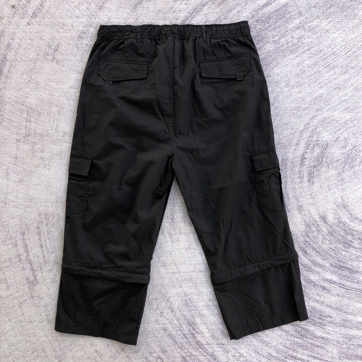 Vintage Japanese Cargo Pants Baggie All black Tactical With 6 pocket Size US 35 - 6 Thumbnail