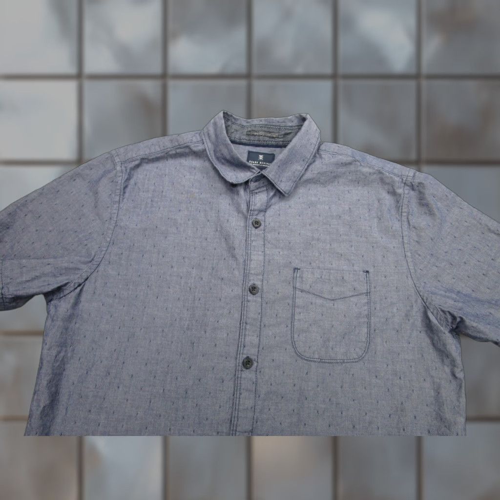 Roark Roark Revival Shirt Mens Medium Blue Chambray Short Sleeve Button Front Casual Size US M / EU 48-50 / 2 - 1 Thumbnail