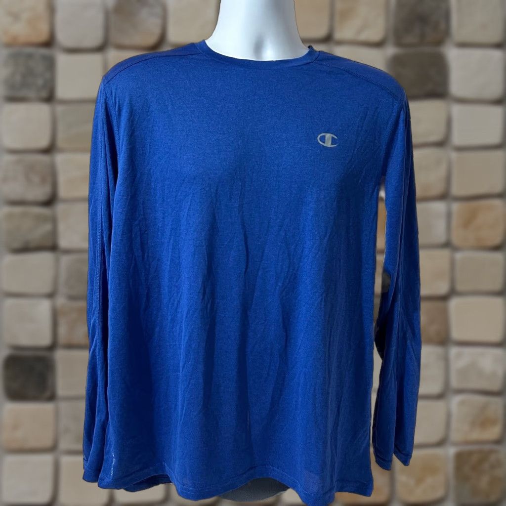 Champion VINTAGE Champion Performance Vapor Long Sleeve Blue Men L NWT New Dead Stock 2015 Size US L / EU 52-54 / 3 - 1 Thumbnail