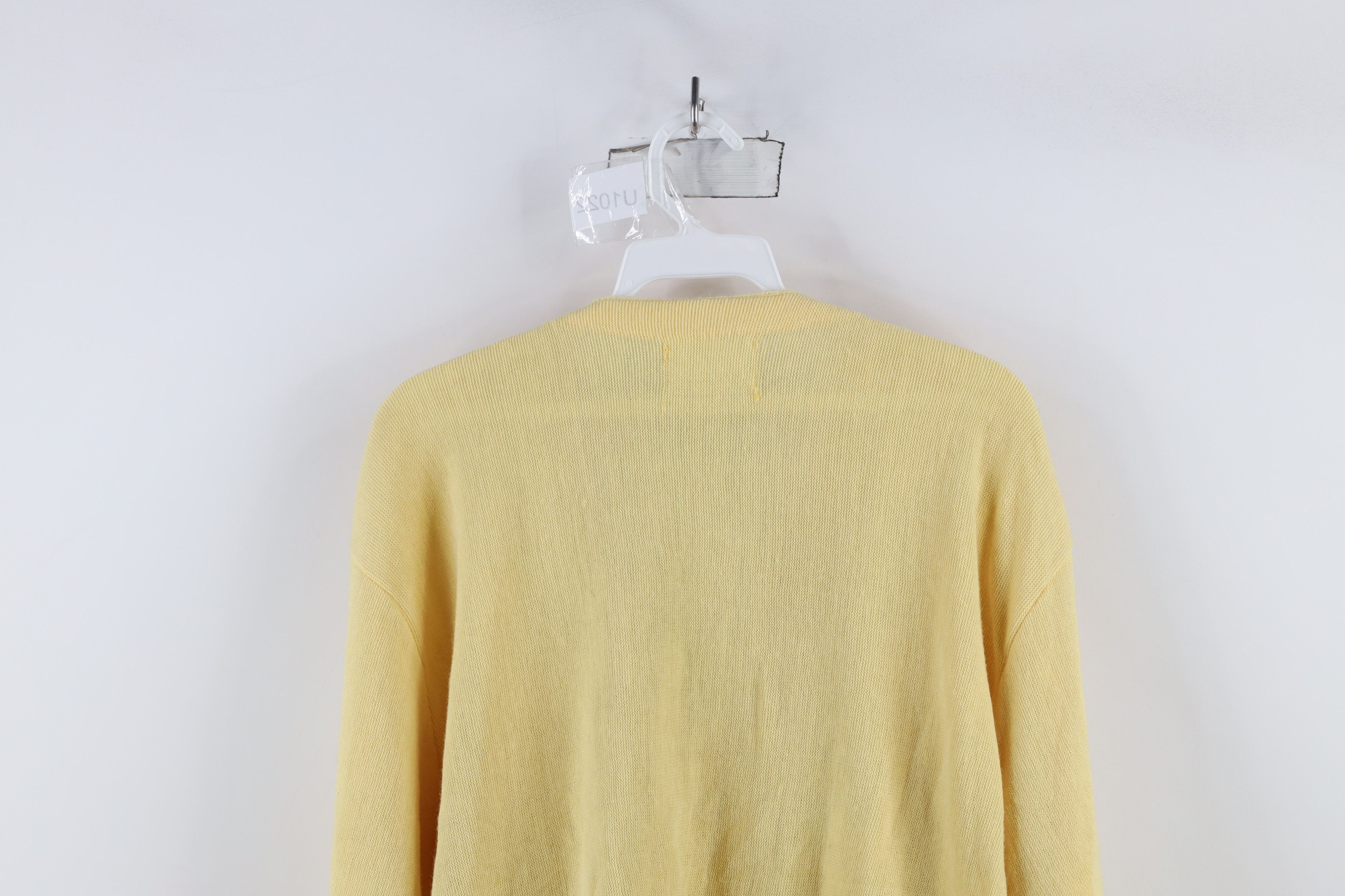 Vintage Vintage 60s 70s Streetwear Knit Cardigan Sweater Yellow USA Size US XL / EU 56 / 4 - 9 Thumbnail