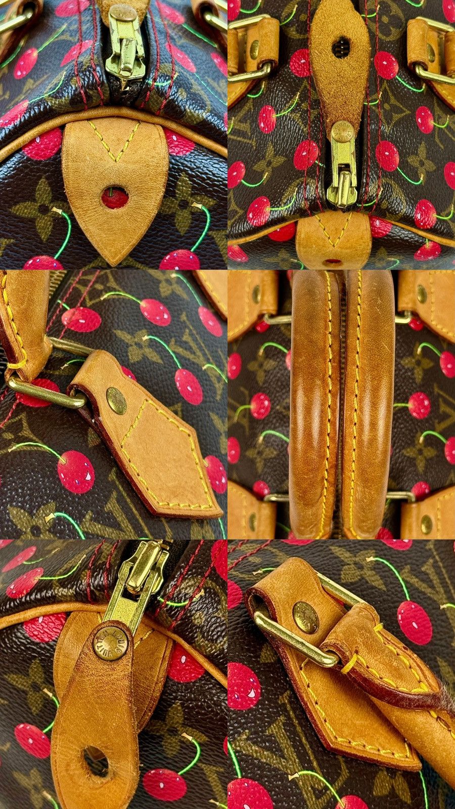 Louis Vuitton × Takashi Murakami Louis Vuitton - Takashi Murakami - SS2005 -Cerises Speedy 25 Size ONE SIZE - 20 Thumbnail
