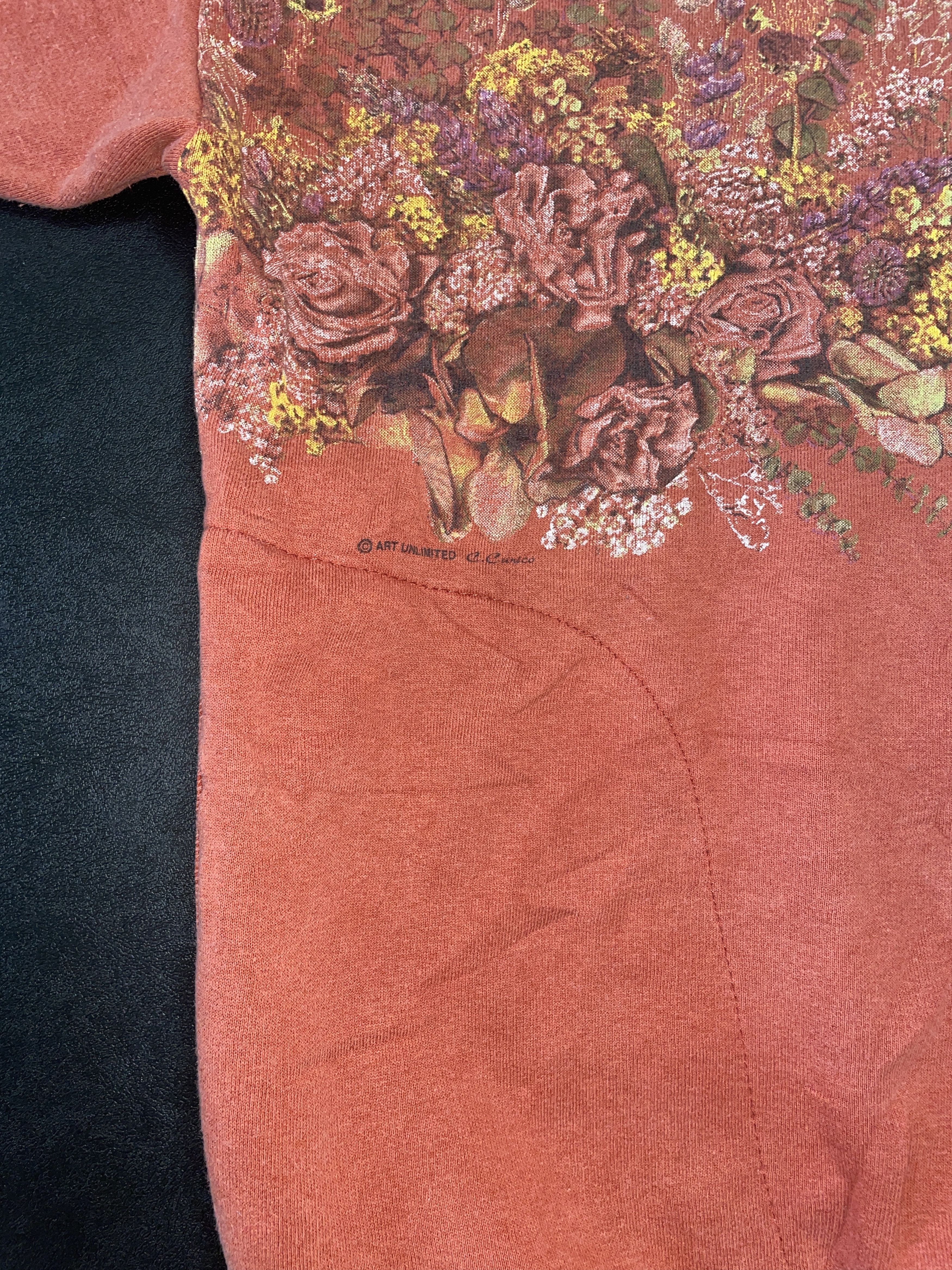 Other AllOver Orange Flower Bouquet Longsleeve Jacket with pockets Size L / US 10 / IT 46 - 5 Thumbnail
