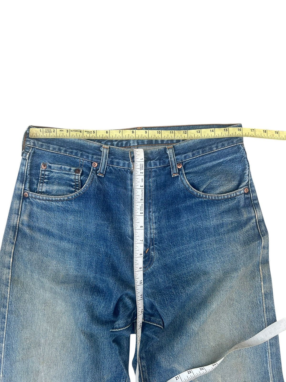 Levi's 90s Levi’s 503B XX Big E Distress Denim Selvedge Jeans Size US 32 / EU 48 - 4 Thumbnail