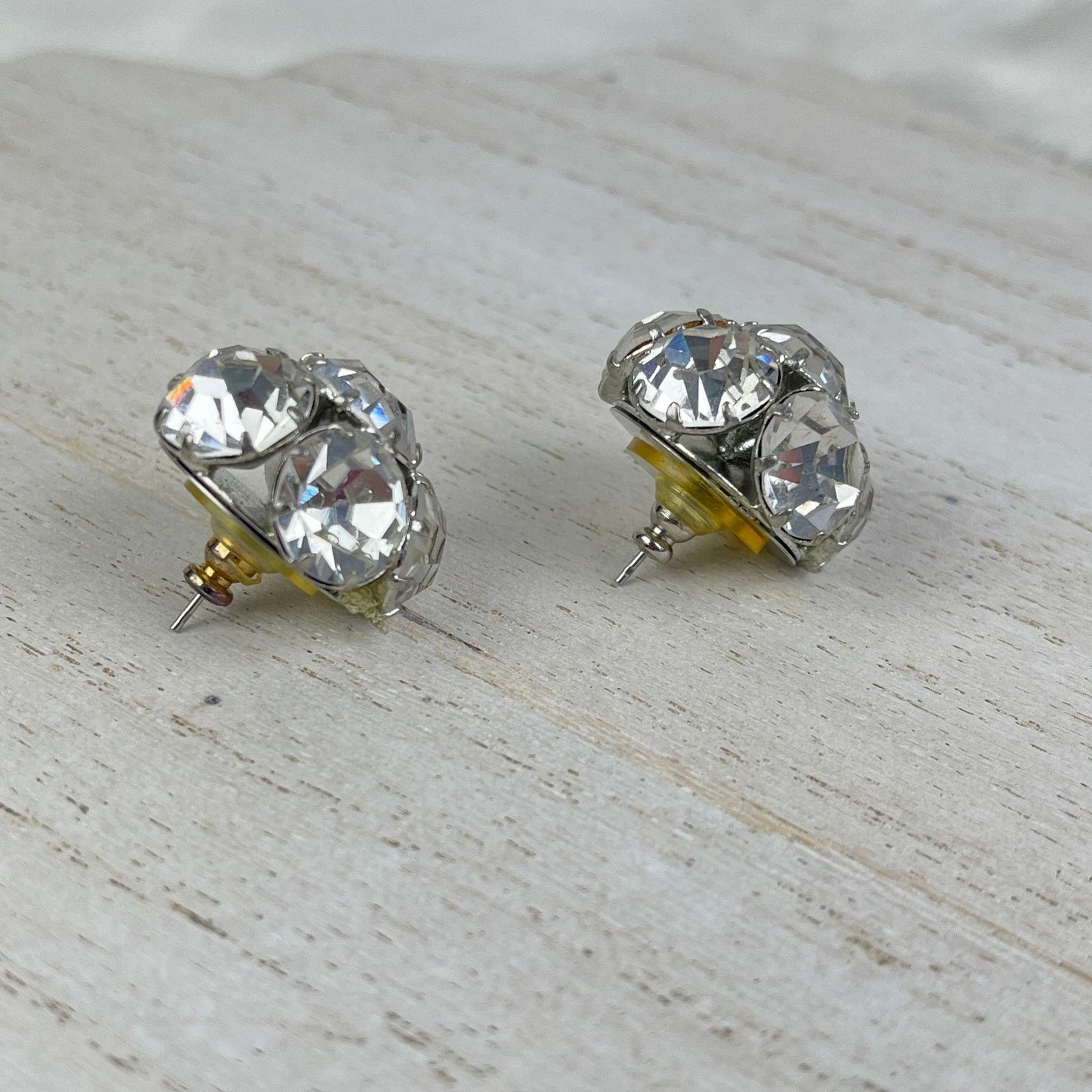 Vintage VTG 80’s CC Courtenay Crystal Star Ball Earrings Rhinestone Size ONE SIZE - 2 Thumbnail