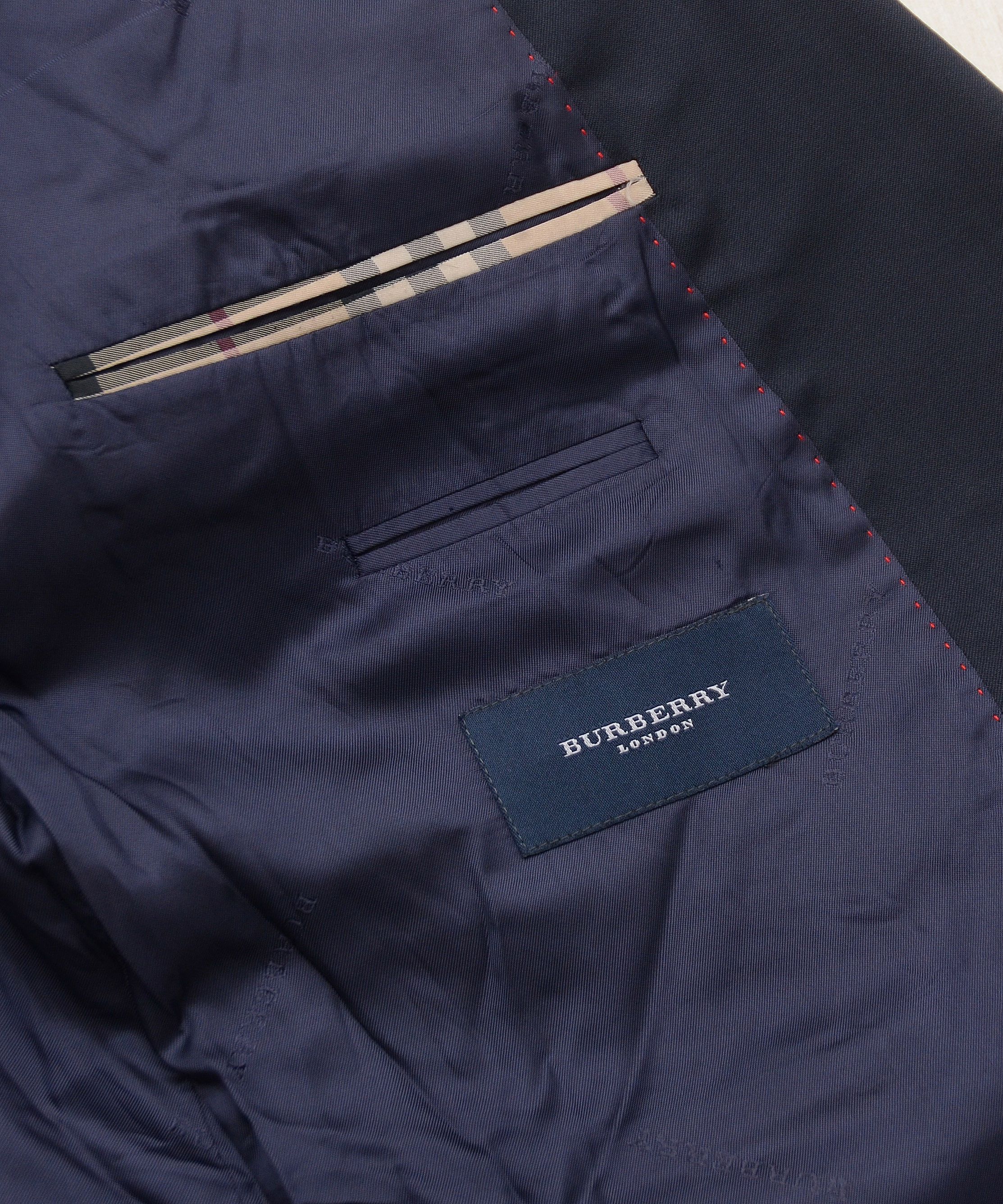 Burberry Luxury Burberry London Super 100 Blazer Navy Old Money Size 50R - 10 Thumbnail
