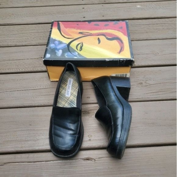Vintage Vintage 90s y2k Bratz Black Vegan Leather Platform Oxfords Size US 8 / IT 38 - 9 Thumbnail