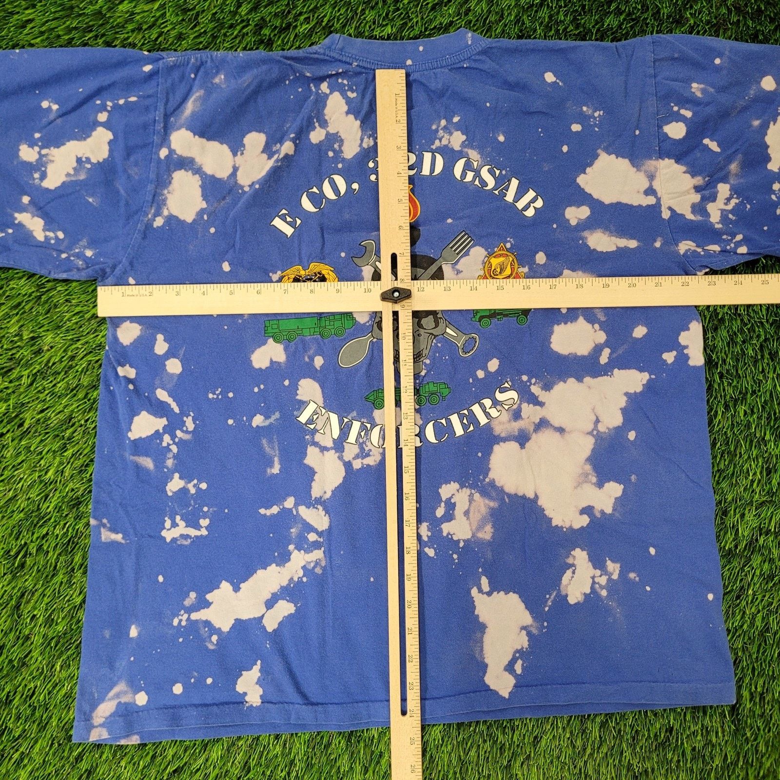 Vintage Vintage GSAB Enforces Battalion Bleached Shirt L 22x24 Crop Size US L / EU 52-54 / 3 - 12 Thumbnail