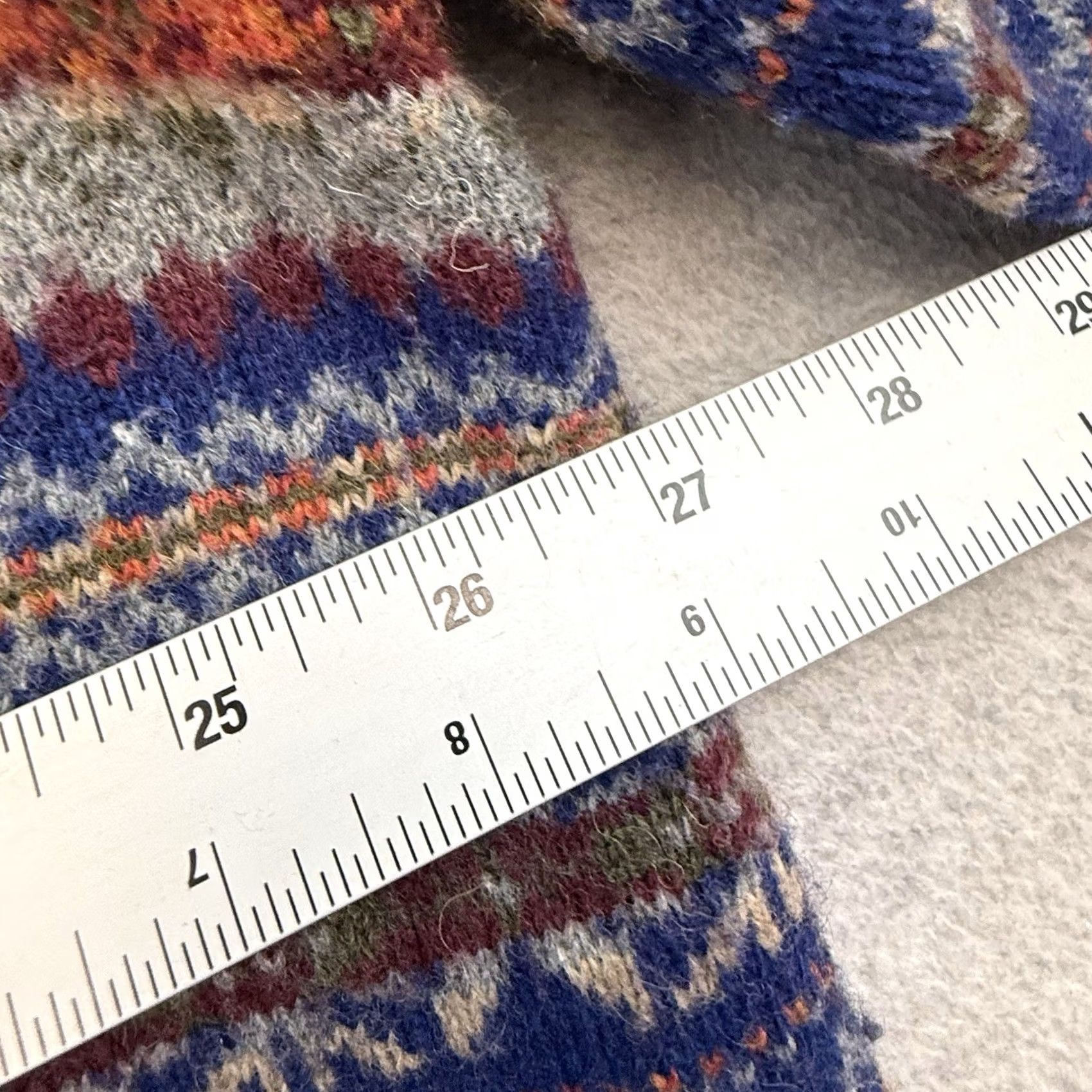 Lands' End Lands' End Sweater 2XL Blue V-Neck Merino Wool Colorful Geometric Artsy Men’s Size US XXL / EU 58 / 5 - 5 Thumbnail