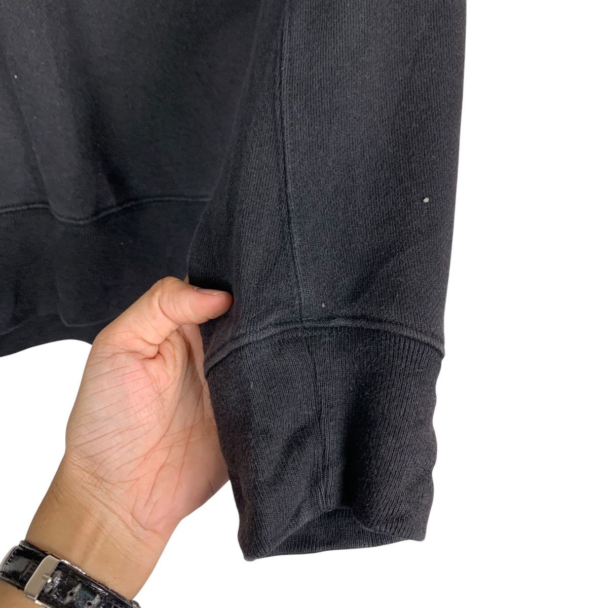 Lemaire × Uniqlo UNIQLO U LEMAIRE Black Plain Crewneck Sweatshirt #1477-C66 Size US M / EU 48-50 / 2 - 9 Thumbnail