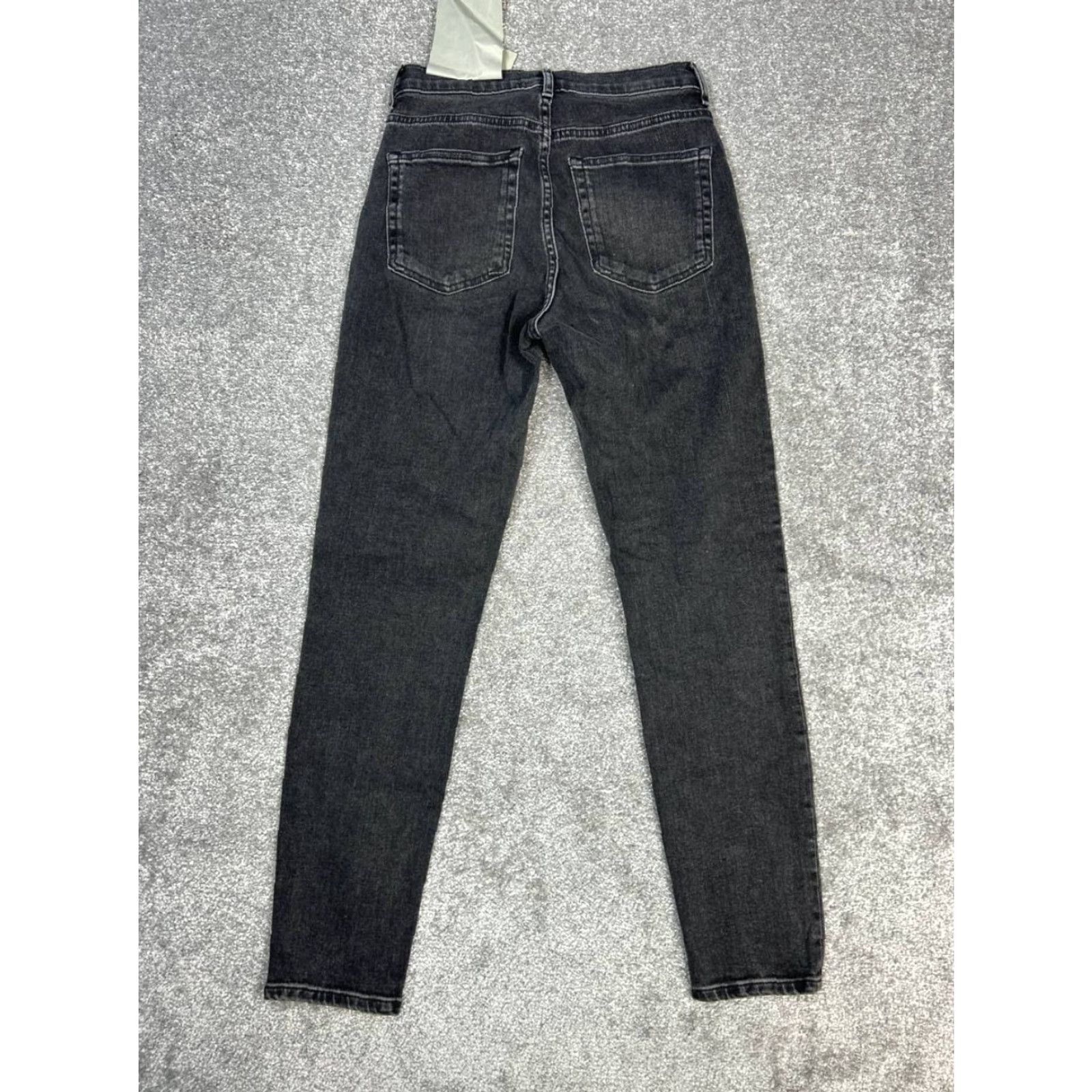 Everlane Everlane High Rise Skinny Jeans Womens 27 Black Denim Cotton Stretch City Modern 90s? Size 27" / US 4 / IT 40 - 2 Thumbnail