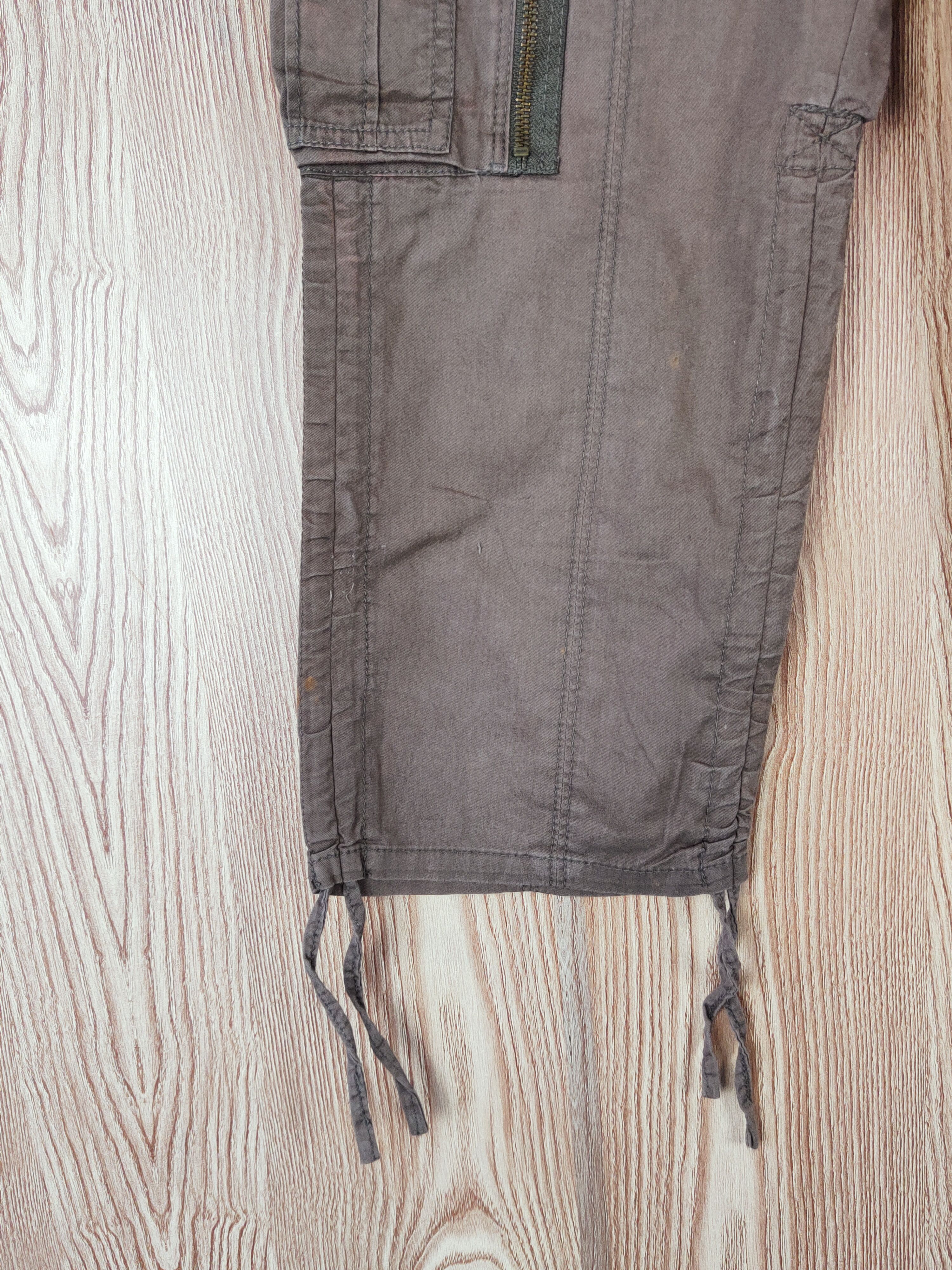 Japanese Brand Japan Brown Multipocket Cargo Short cropped Pants #W447 Size US 29 - 4 Thumbnail