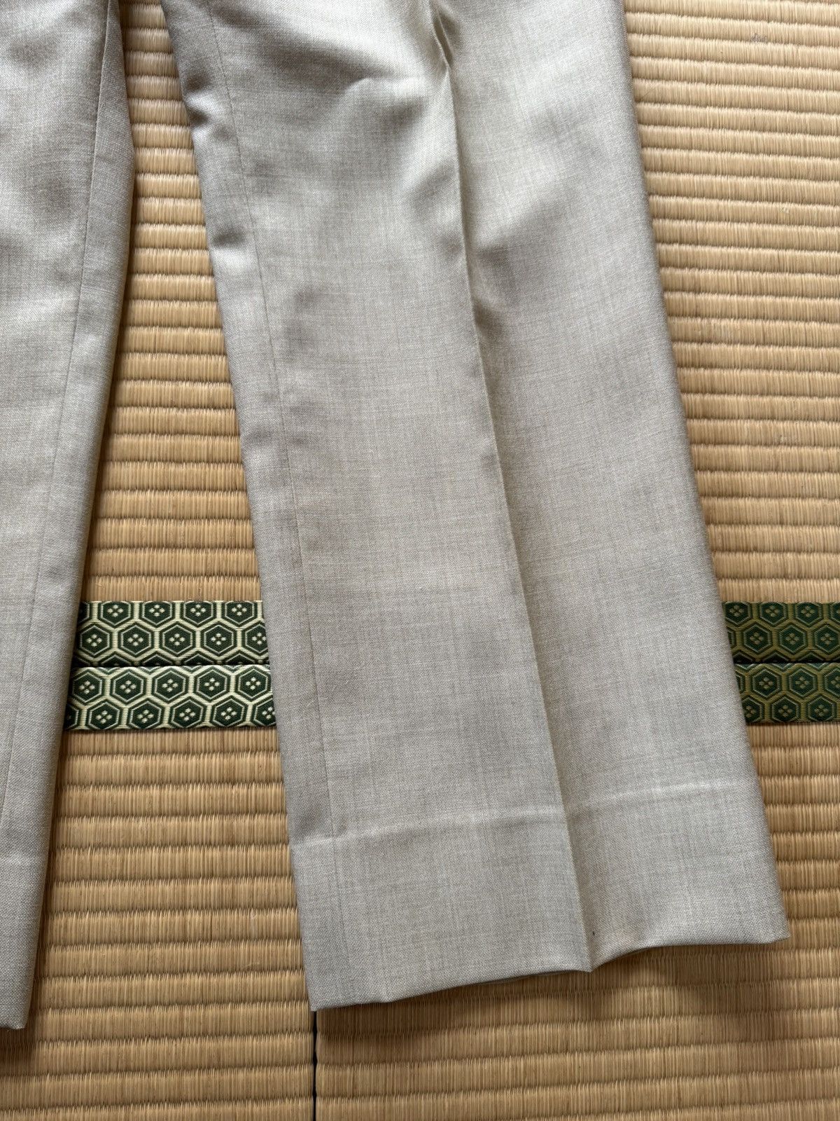 Other Spring&Summer Cream Linen Slacks NEW WOOL DELUX Tag Size US 34 / EU 50 - 2 Thumbnail