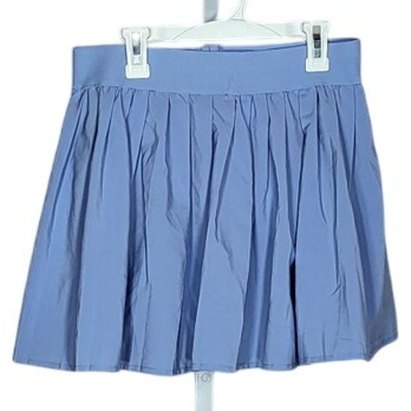 Other Love Streak Blue Pleated Skirt Built-In Shorts Size Large Size 30" / US 8 / IT 44 - 1 Thumbnail