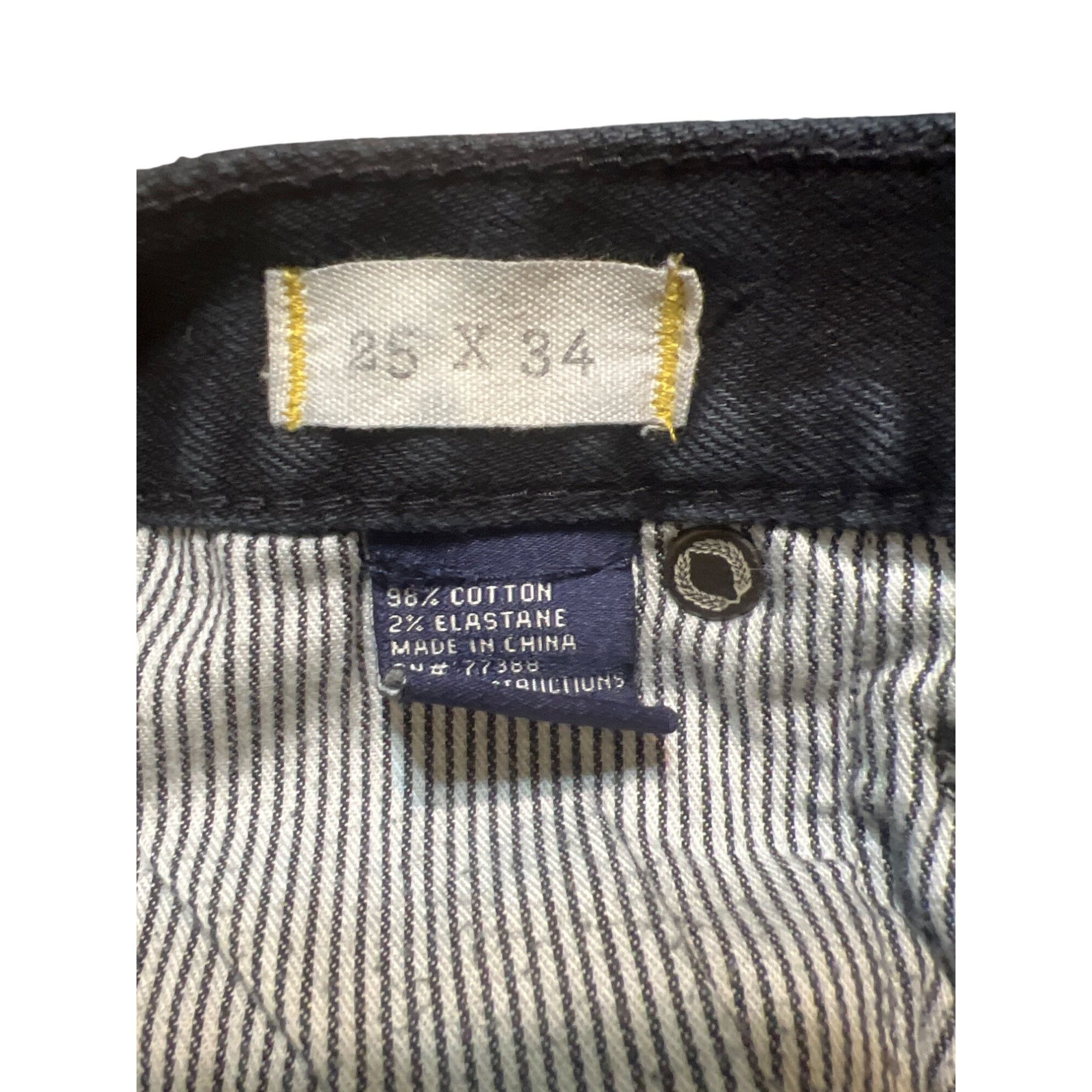 Madewell Madewell Black Skinny Low Distressed Jeans Denim Holes Butto Size 25" / US 0 / IT 36 - 7 Thumbnail