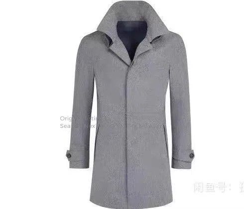 Suitsupply Gray Wool Blend Heavy Coat Size L. Size US L / EU 52-54 / 3 - 4 Thumbnail