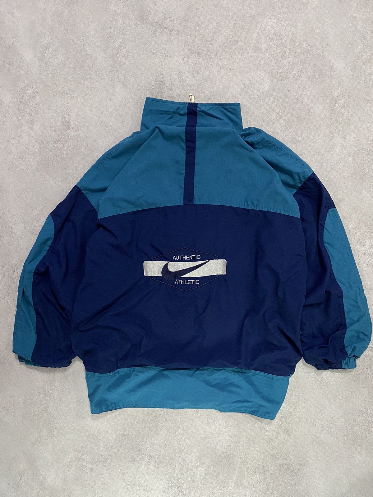 Nike × Vintage 😮‍💨 Vintage Light Jacket Zip Up NIKE Big Logo ATHLETIC Size US M / EU 48-50 / 2 - 1 Thumbnail