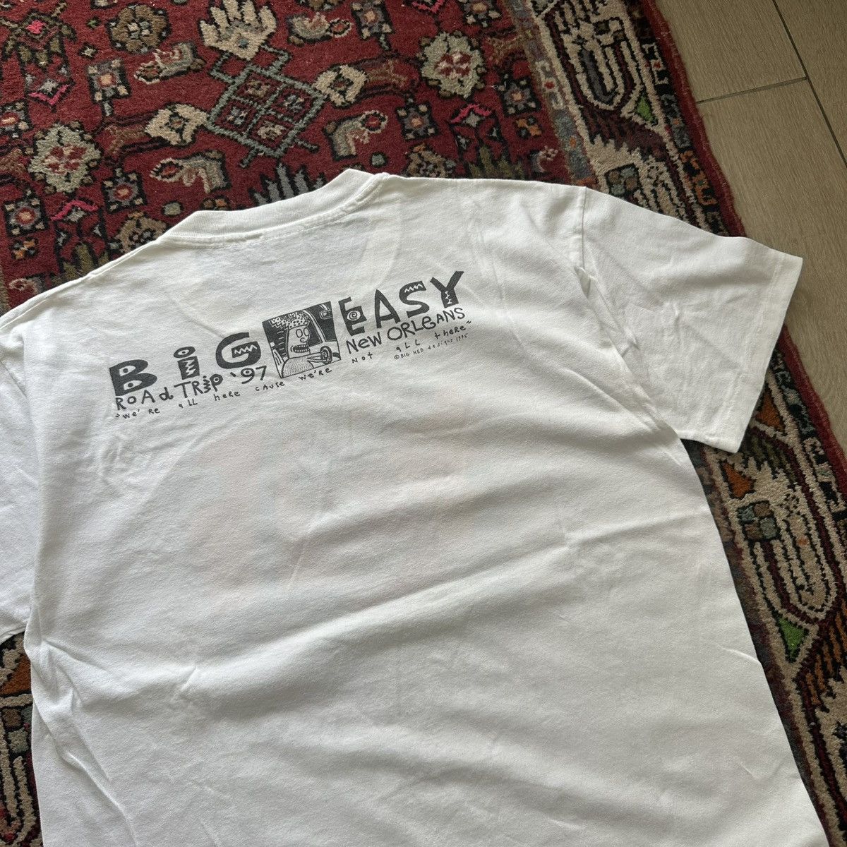 Vintage 1997 New Orleans “Road Trip” Graphic Tee Vintage Cartoon Size US XL / EU 56 / 4 - 7 Thumbnail
