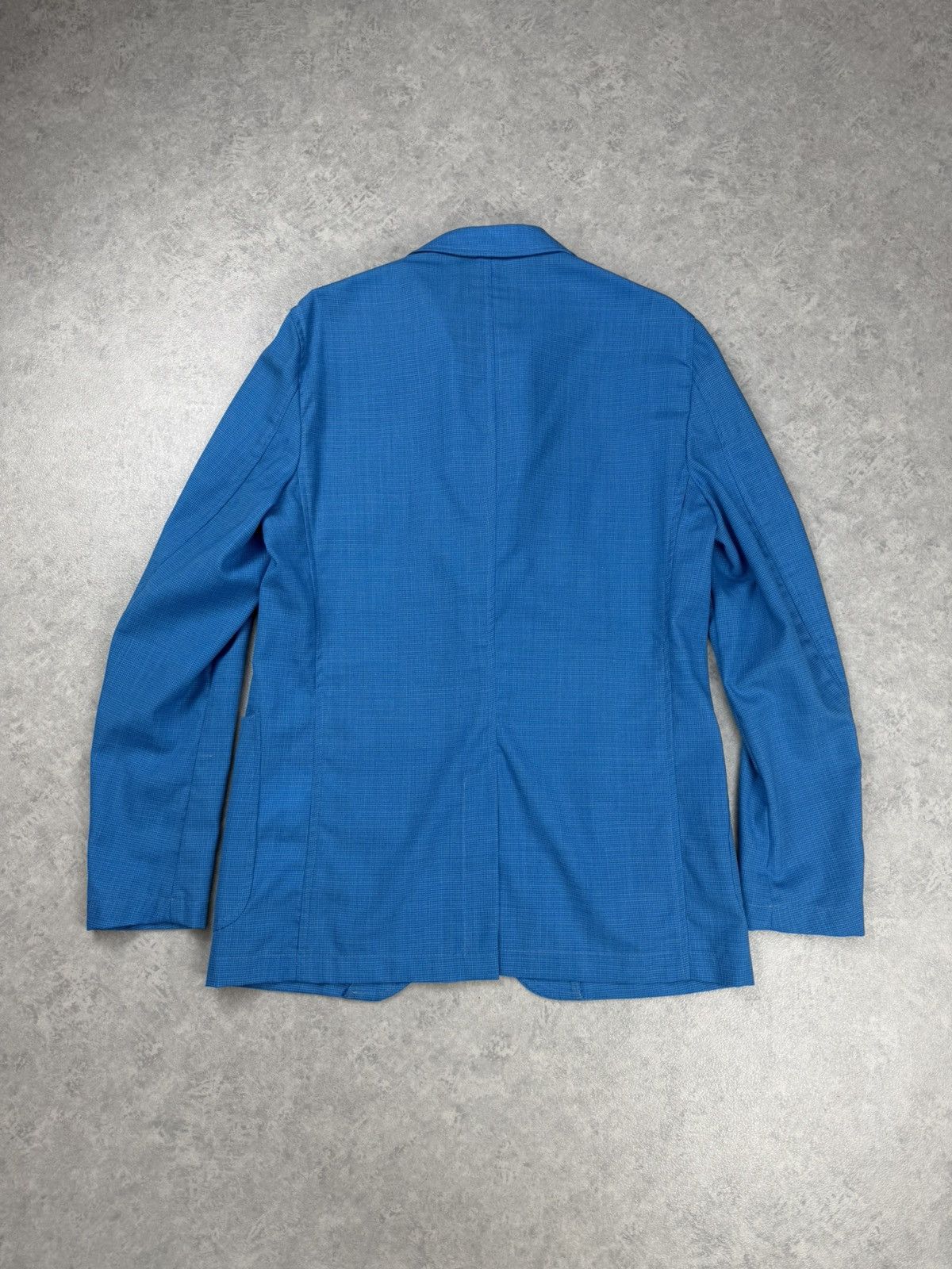 Other Angelo Nardelli Blue Wool Blend Sport Coat Blazer Size 50 Size 40R - 13 Thumbnail