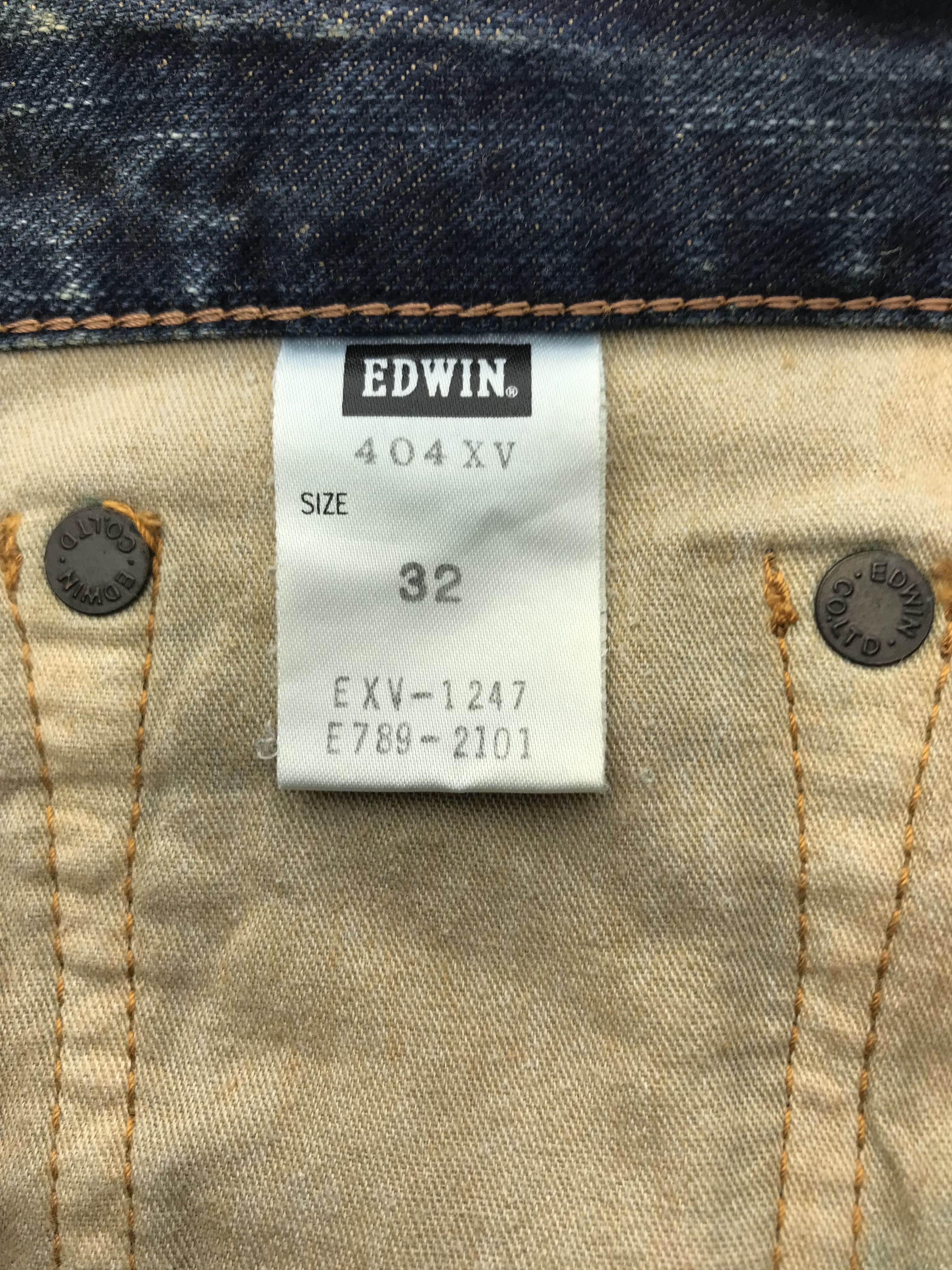 Edwin Vintage Edwin XV Blue Wash Jeans Size US 33 - 11 Thumbnail