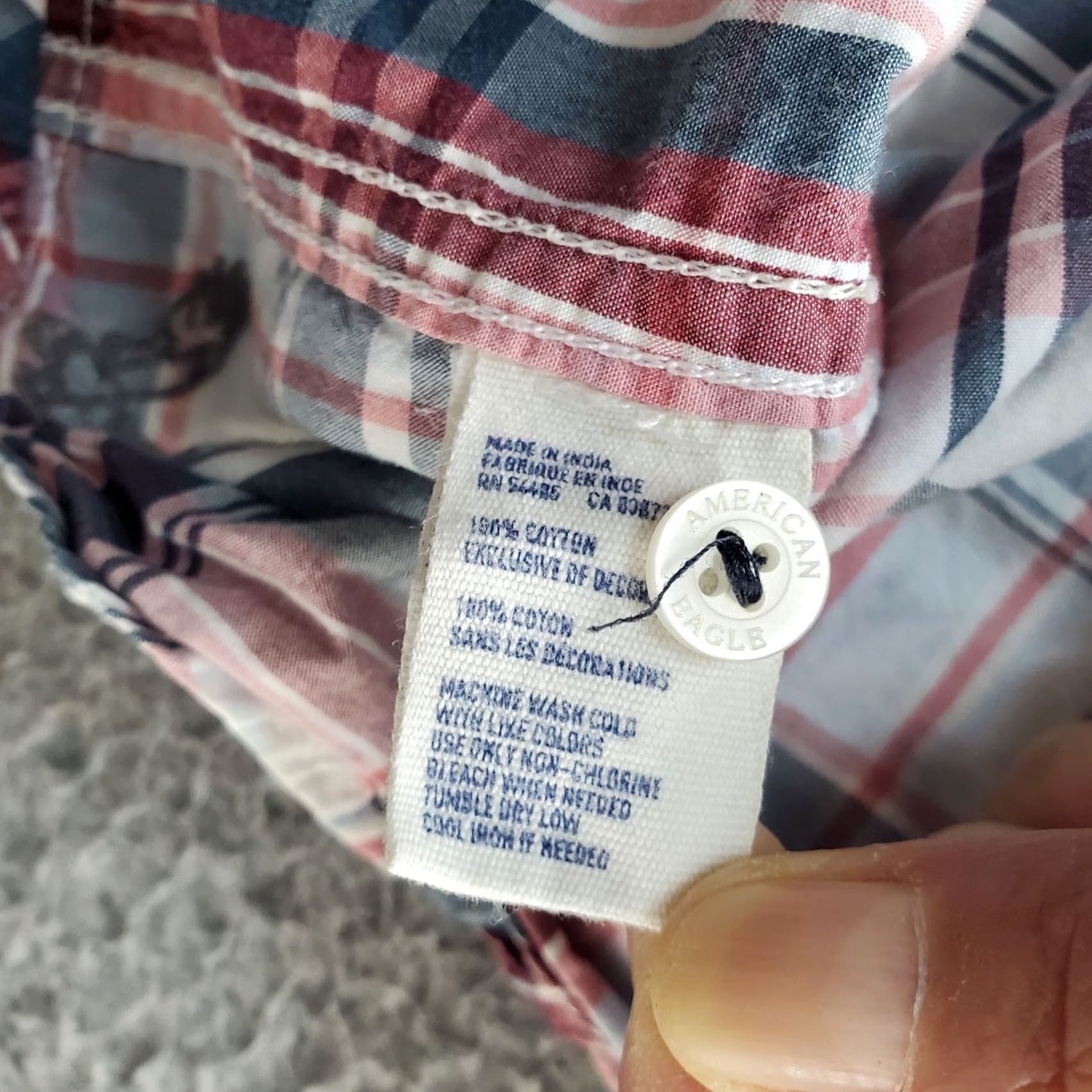 American Eagle Outfitters American Eagle Outfitters Shirt Men 2XL Multi Plaid Button-Up Collar Short Sleeve Pocket Classic Regular Fit Size US XXL / EU 58 / 5 - 7 Thumbnail